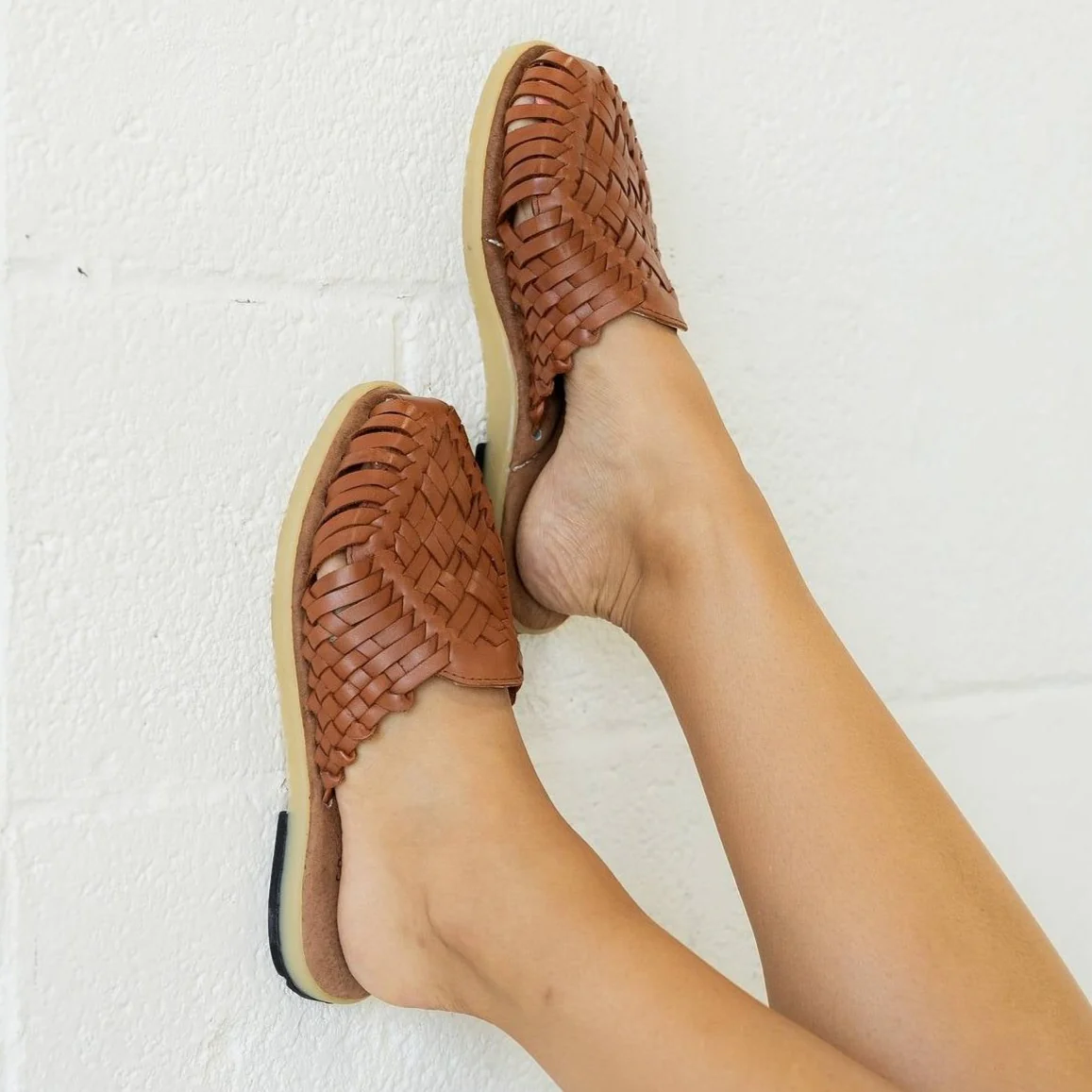 Anita Huarache Flats - Cafe Torri - Image 4