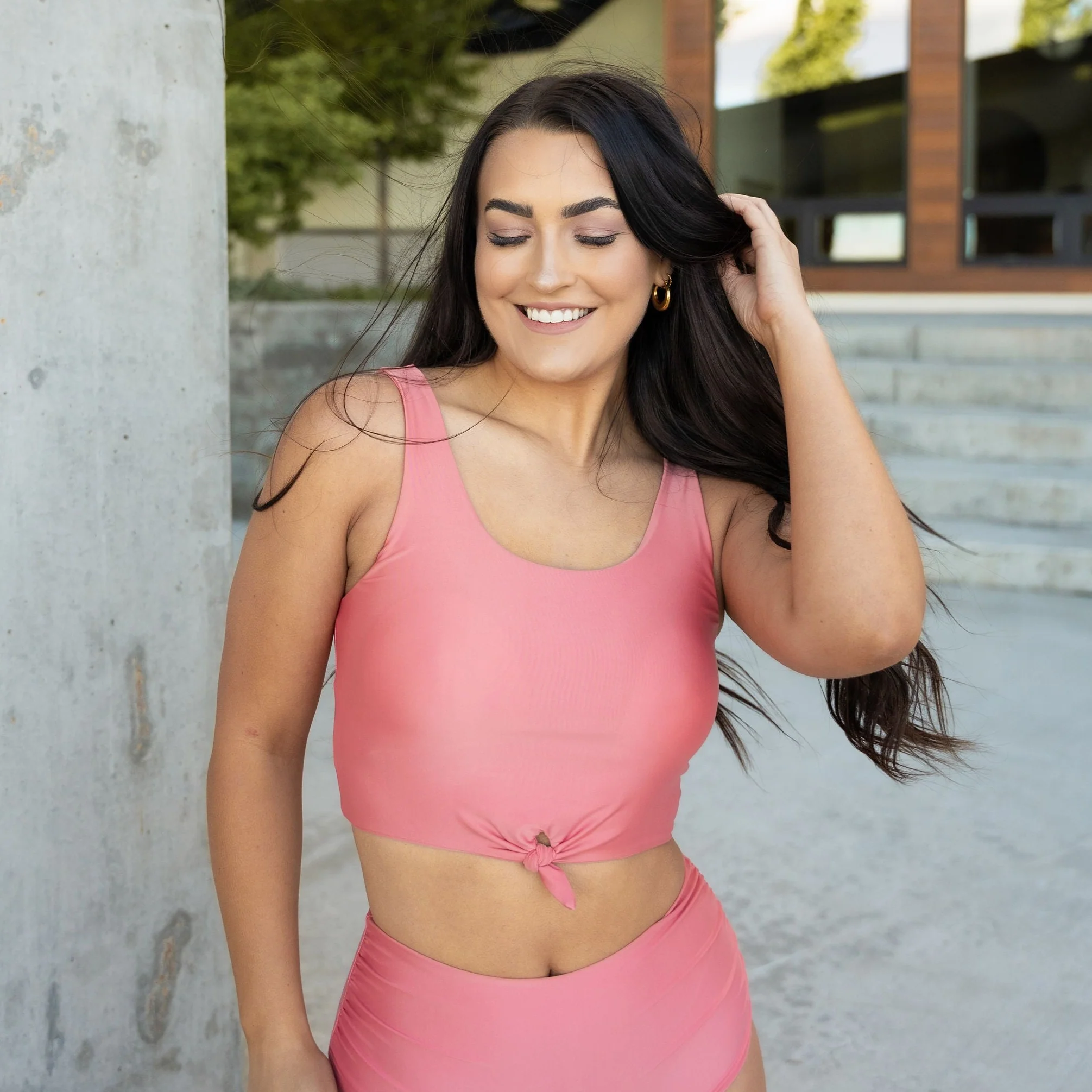 Bora Bora Knotted Top - Rouge - Image 3