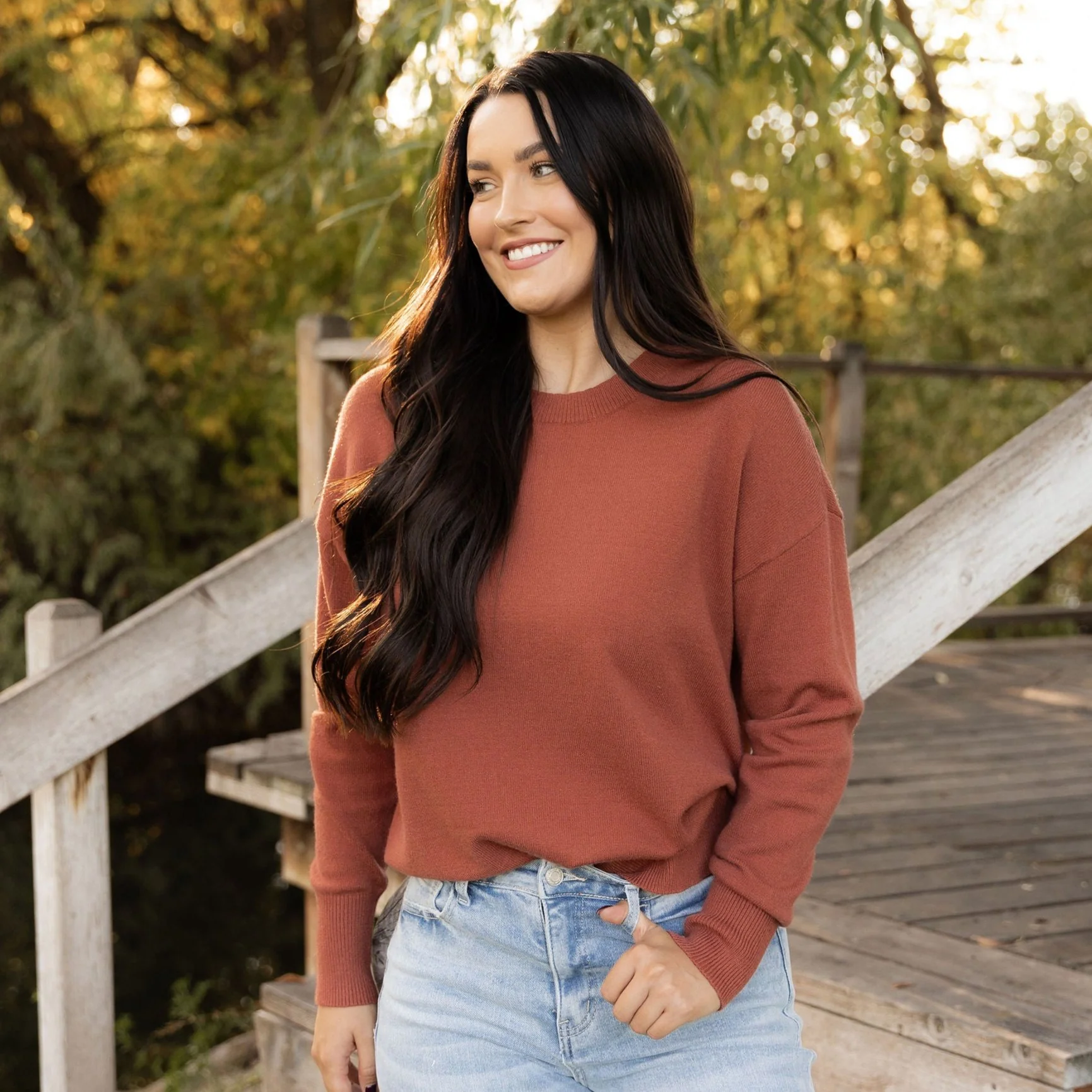 Camilla Sweater - Light Rust - Image 2