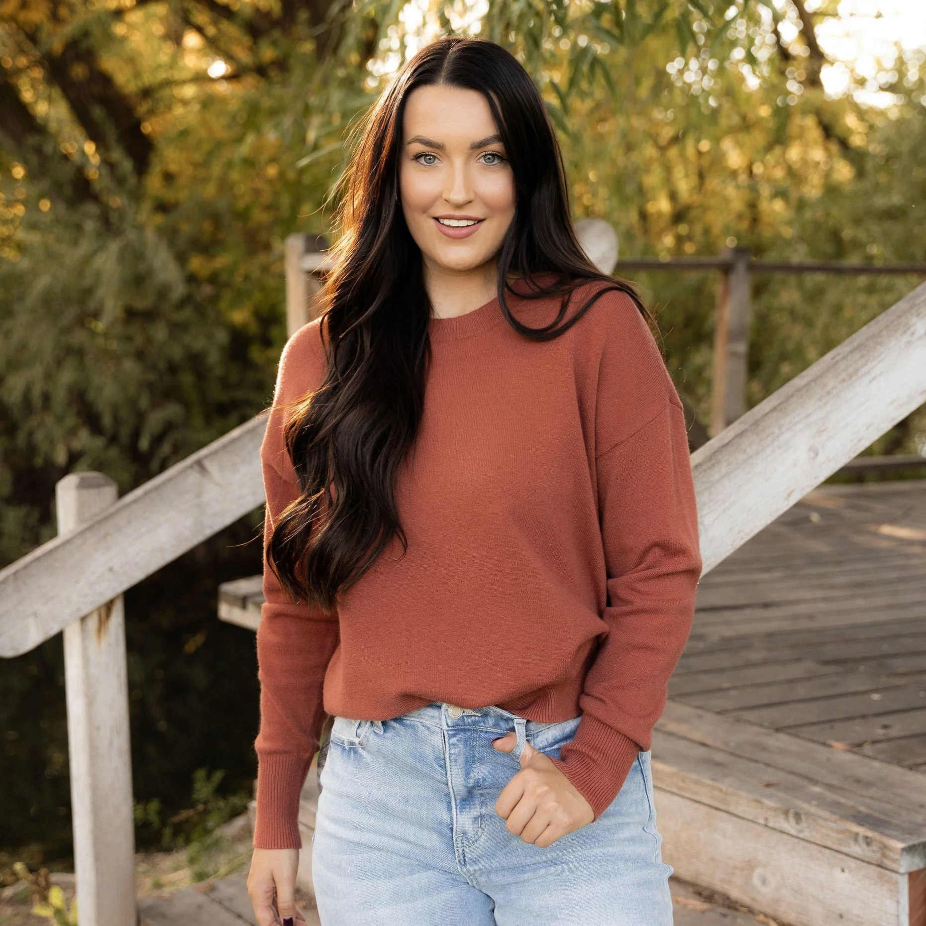 Camilla Sweater - Light Rust - Image 3
