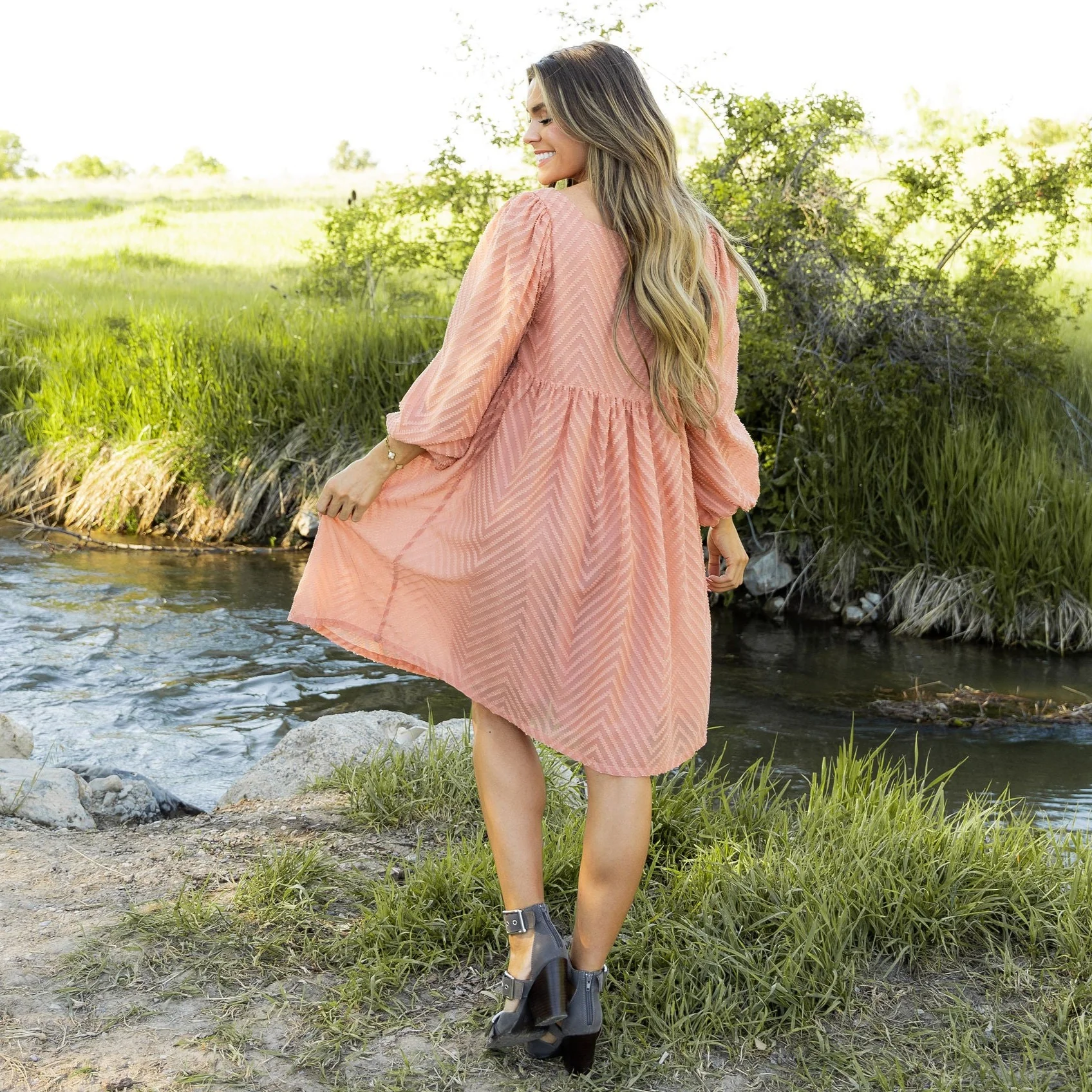 Carmen Dress - Dusty Melon - Image 5