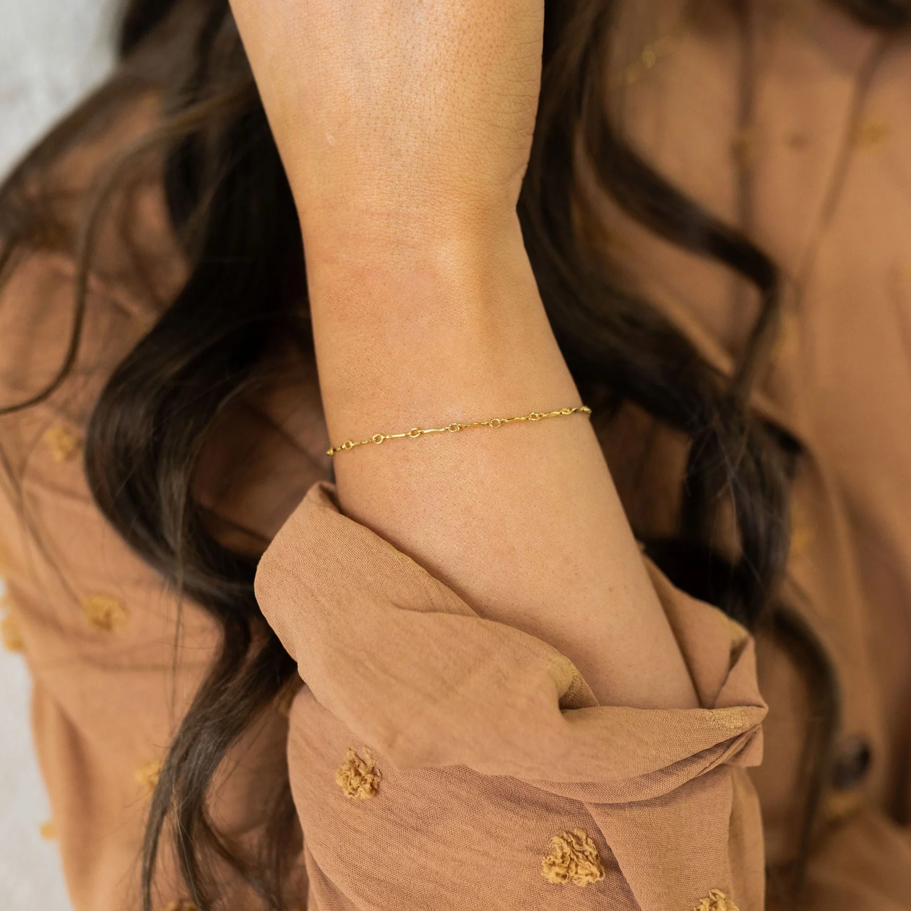 Dapped Bar Bracelet - Image 2