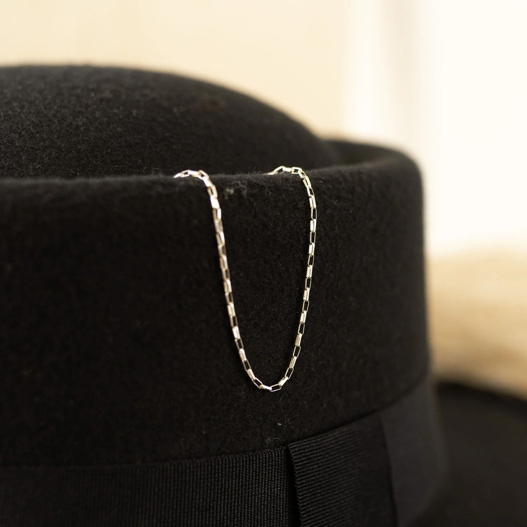 Delicate Elongated Oval Necklace - Image 11