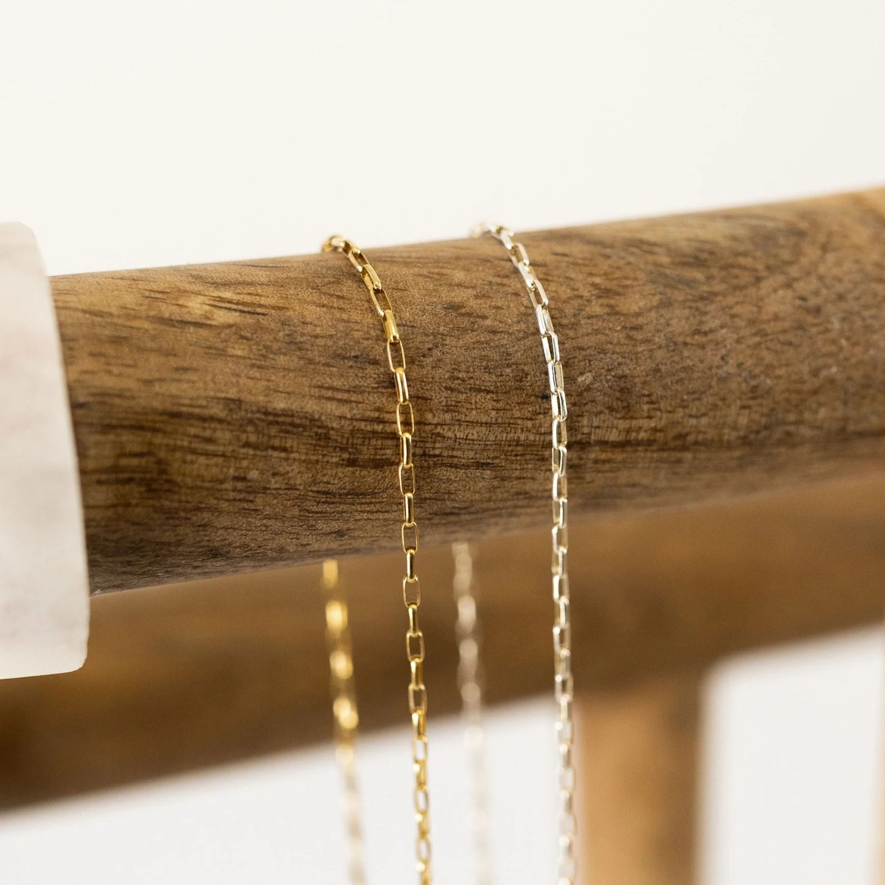 Delicate Elongated Oval Necklace - Image 12