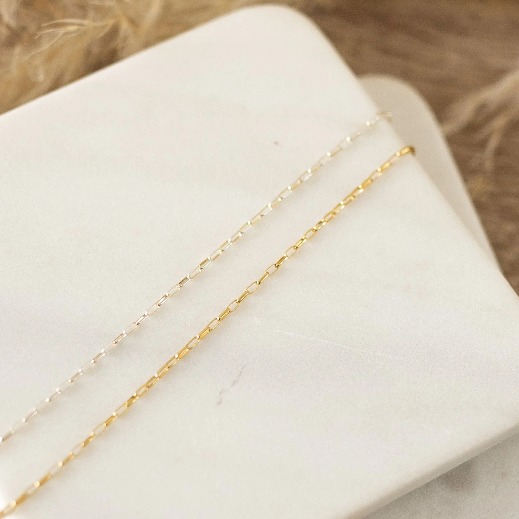 Delicate Elongated Oval Necklace - Image 14