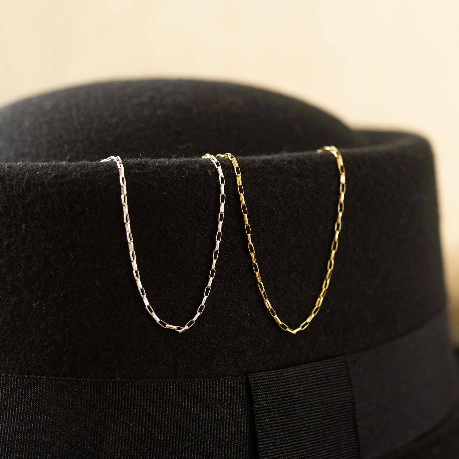 Delicate Elongated Oval Necklace - Image 9