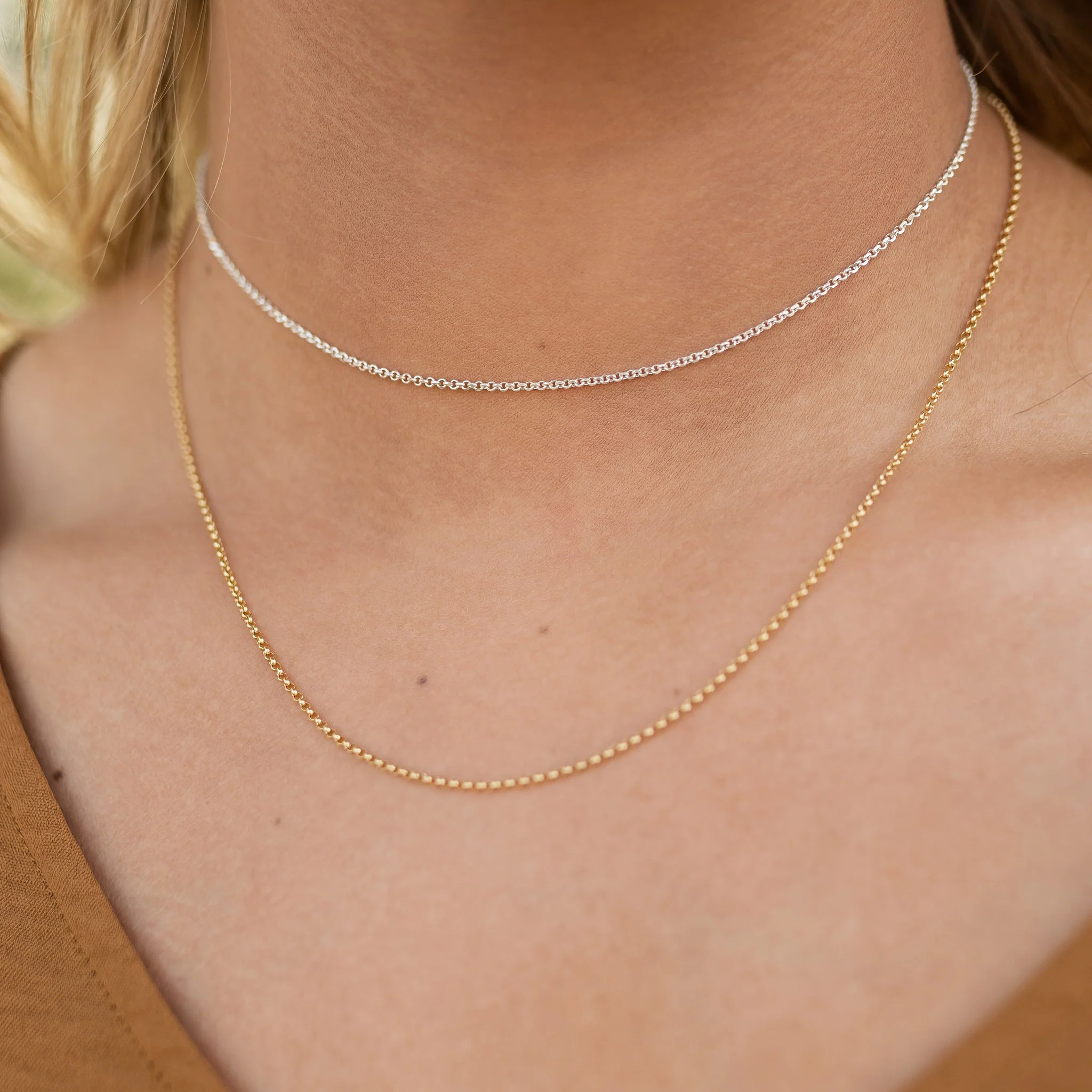 Delicate Rolo Necklace - Image 7