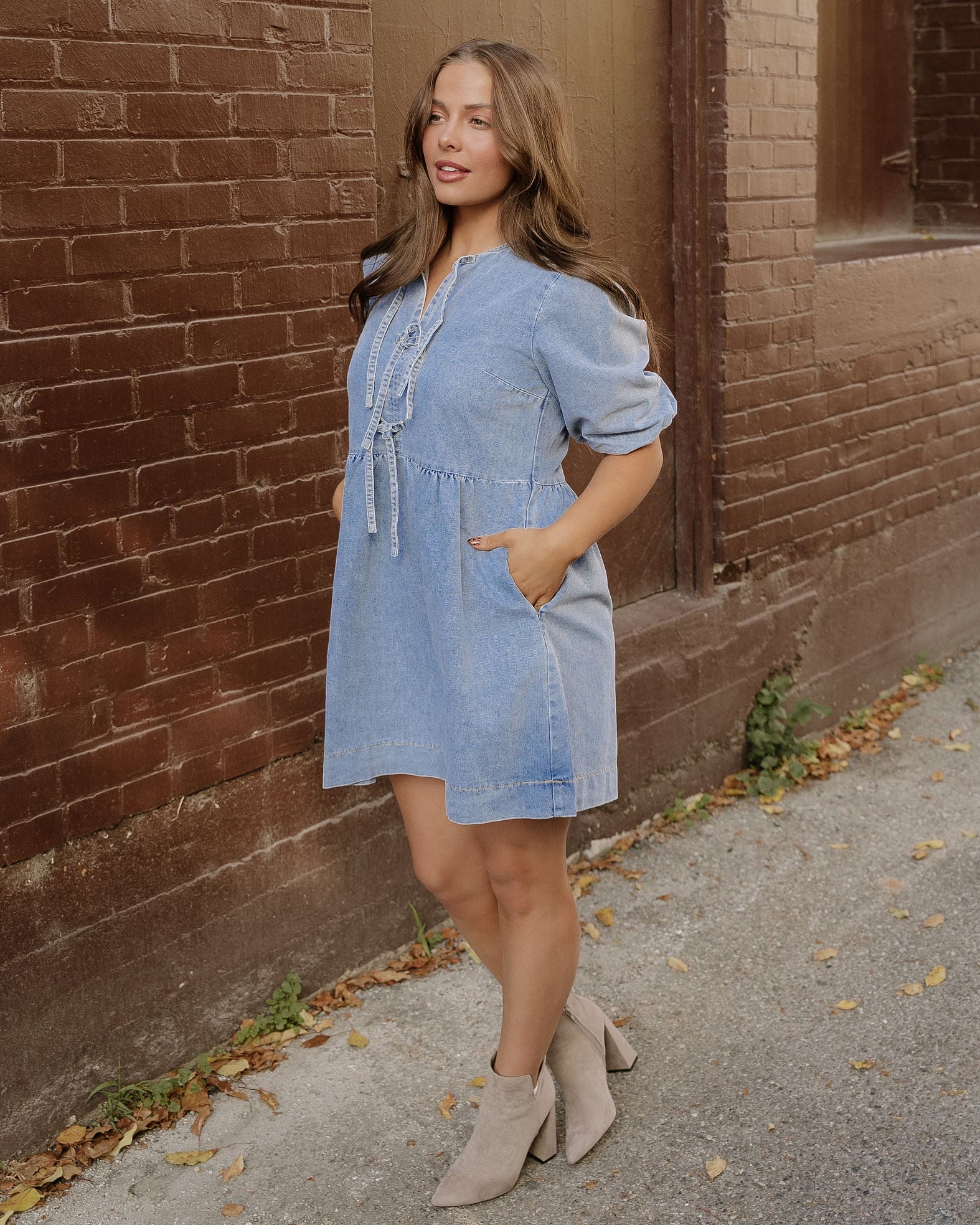 Fallon Denim Dress - Image 4