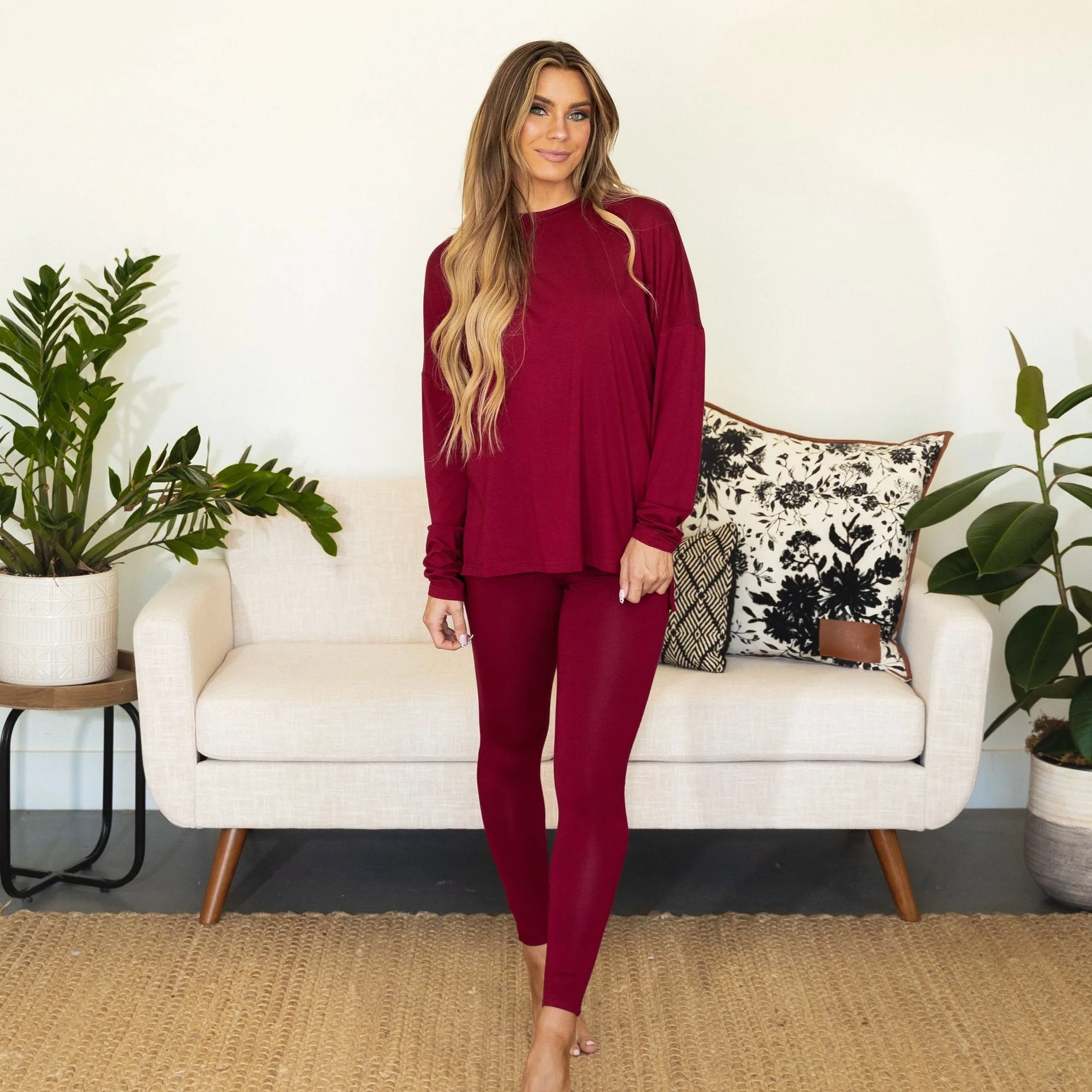 Ella Loungewear Set - Garnet - Image 2