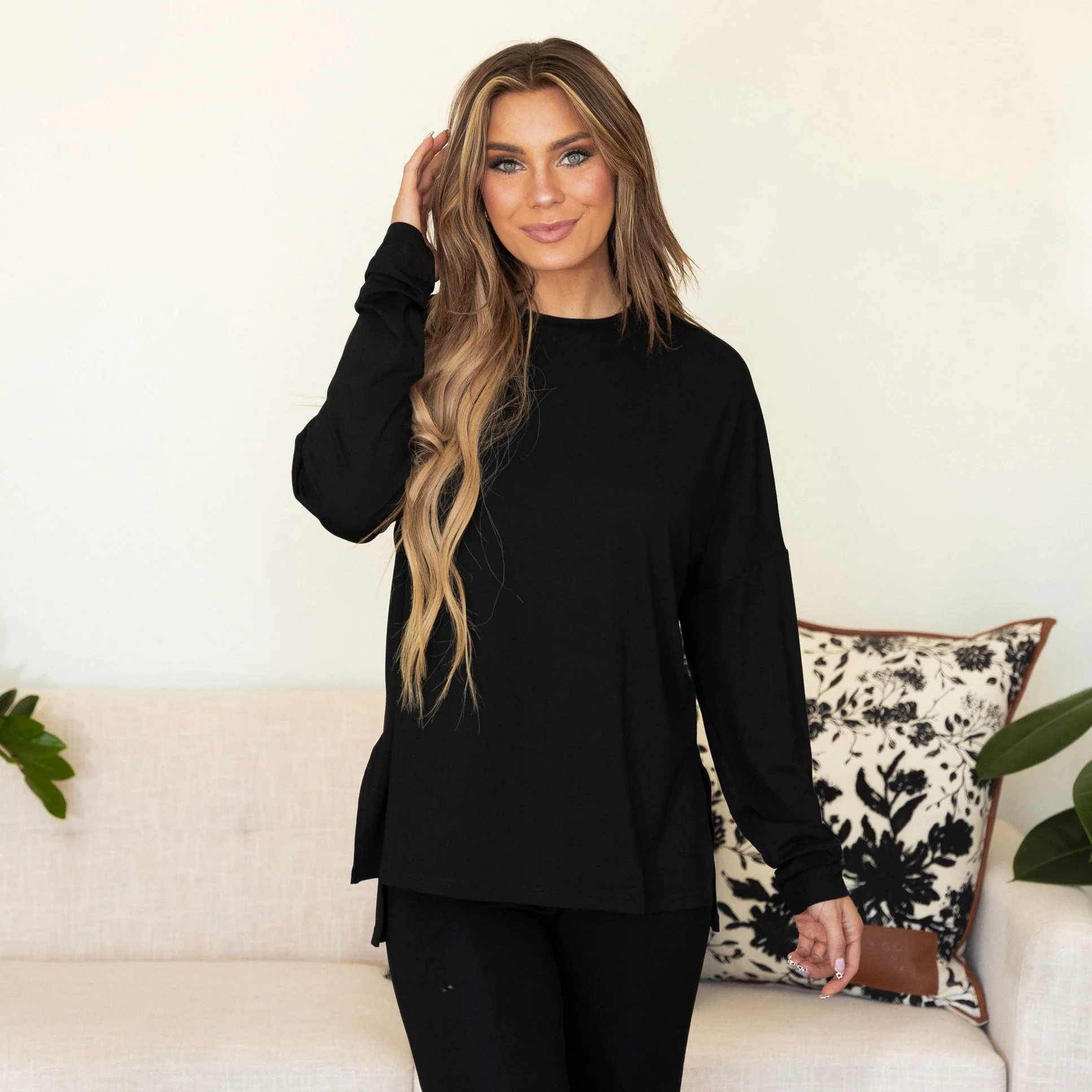 Ella Loungewear Set - Black - Image 6