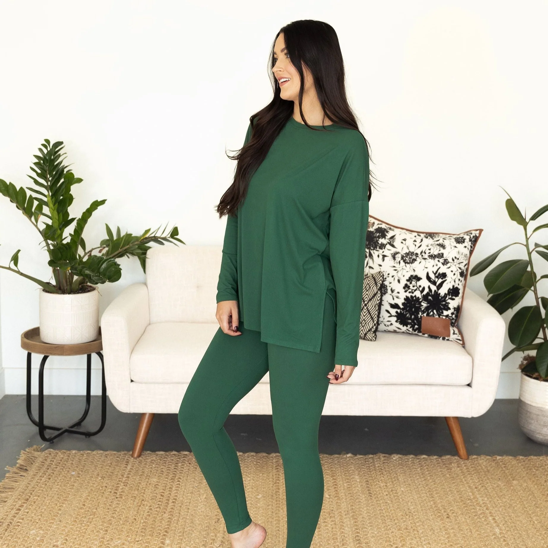 Ellie Microfiber Set - Dark Green - Image 3