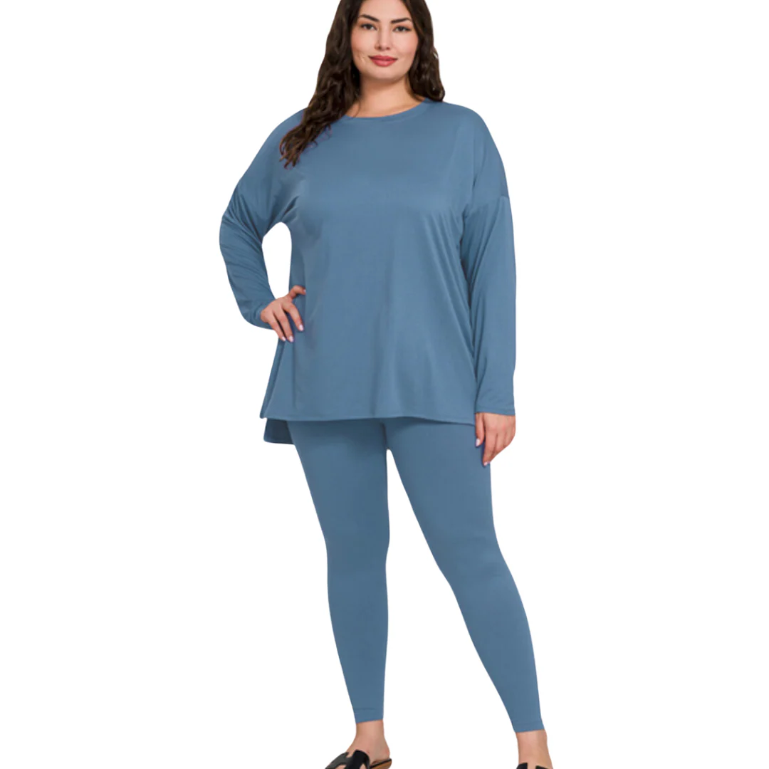 Ellie Microfiber Set - Dusty Blue - Image 8