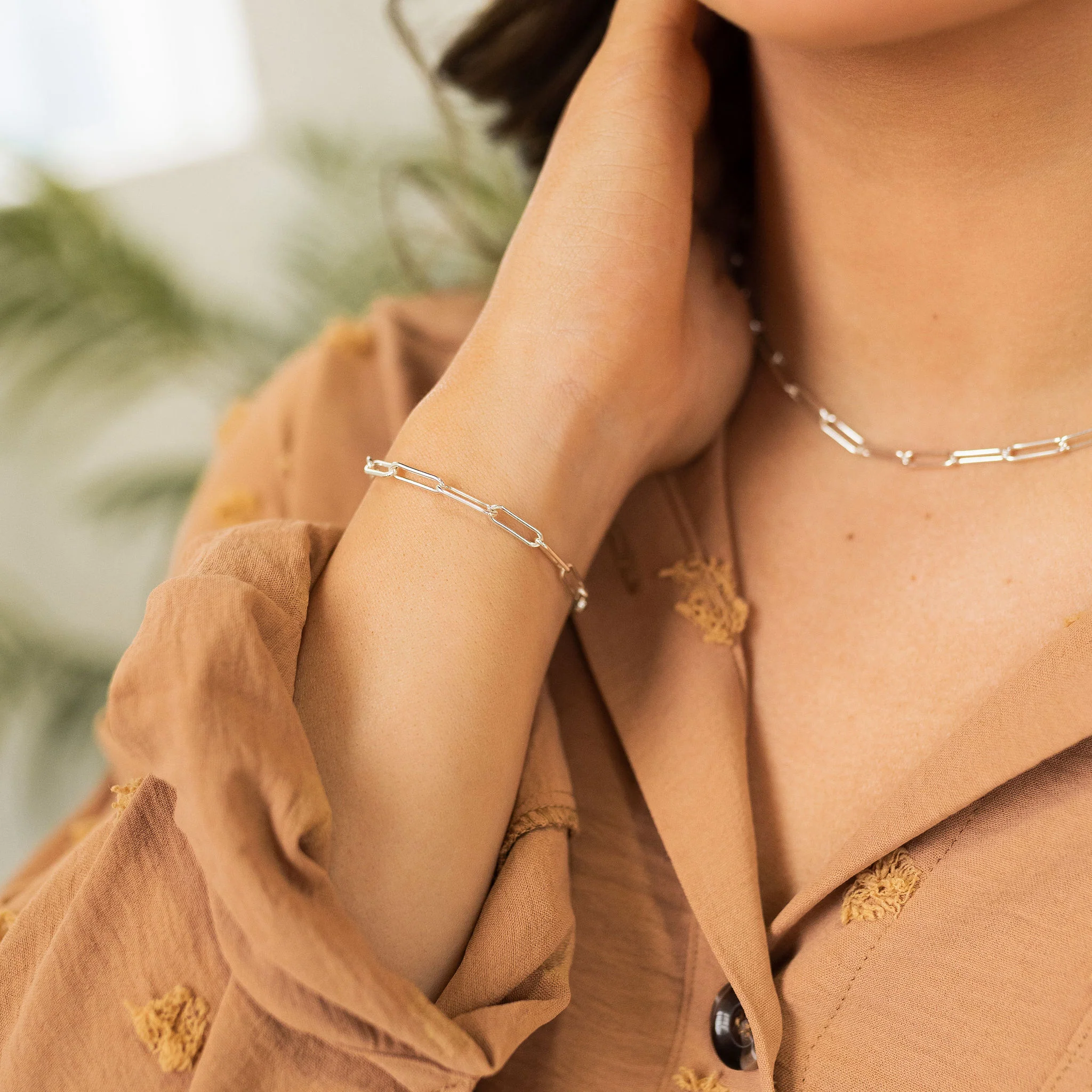 Elongated Oval Necklace - Image 8