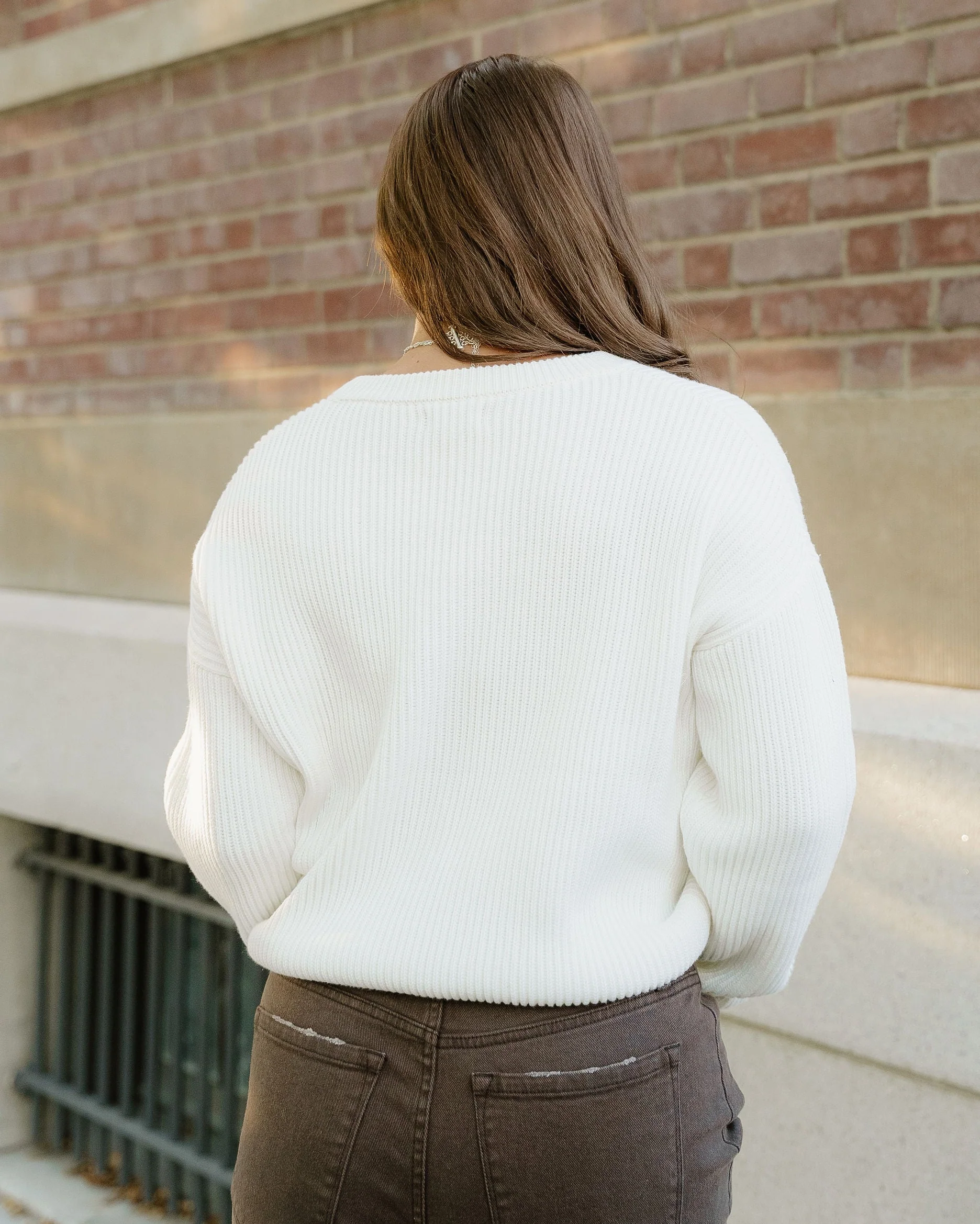 Fern Sweater Cardigan - Cream - Image 6