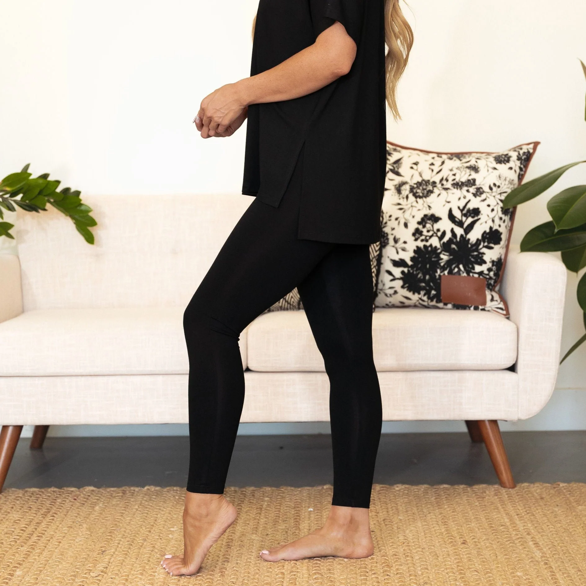 Flora Loungewear Set - Black - Image 6