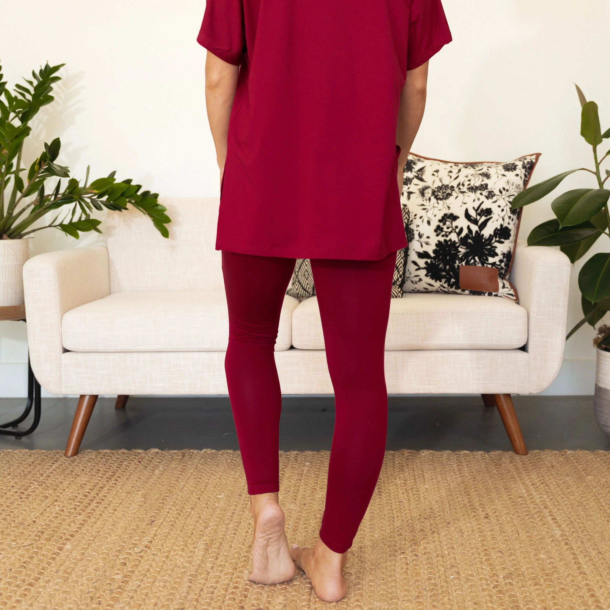 Flora Loungewear Set - Garnet - Image 7