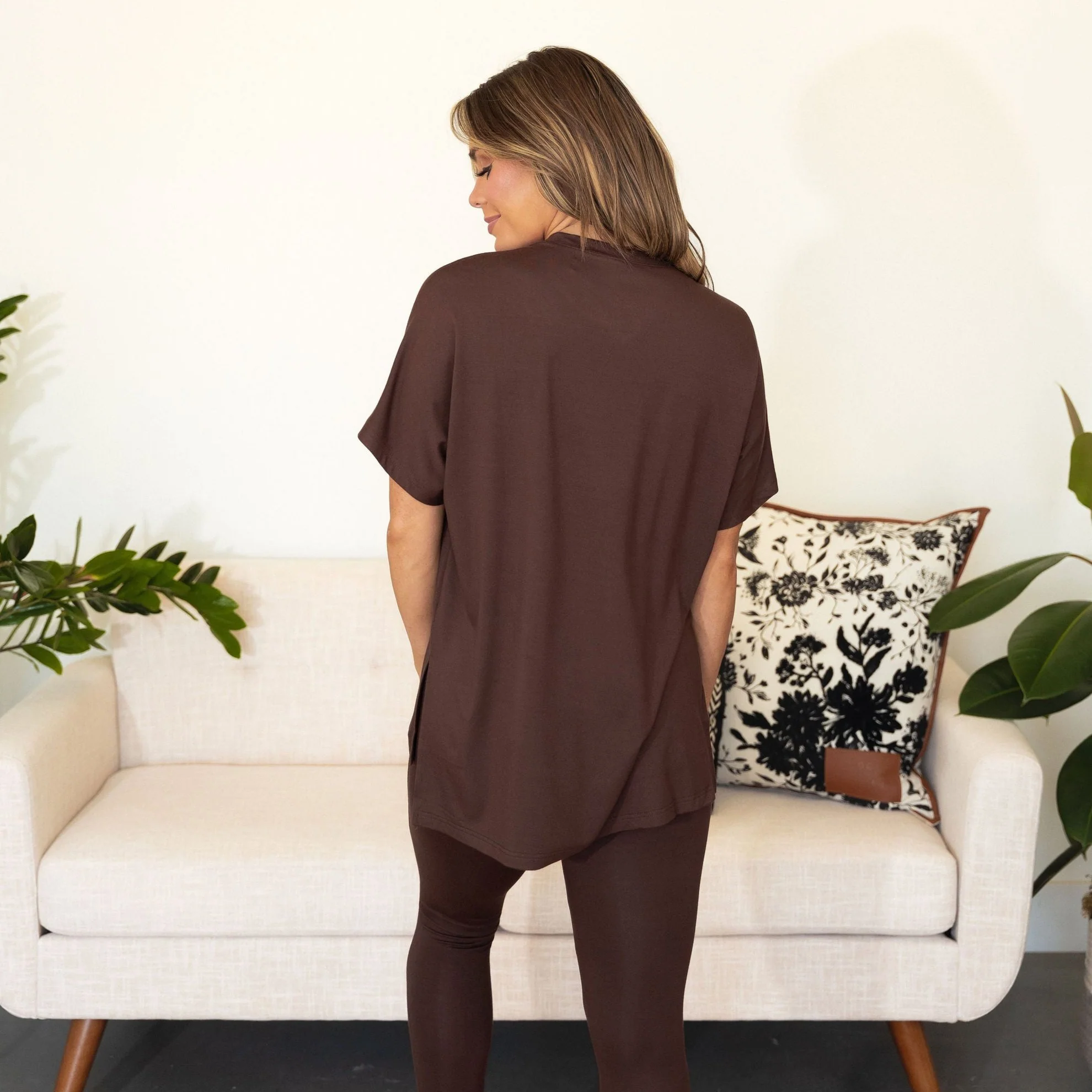 Flora Loungewear Set - Mahogany - Image 8