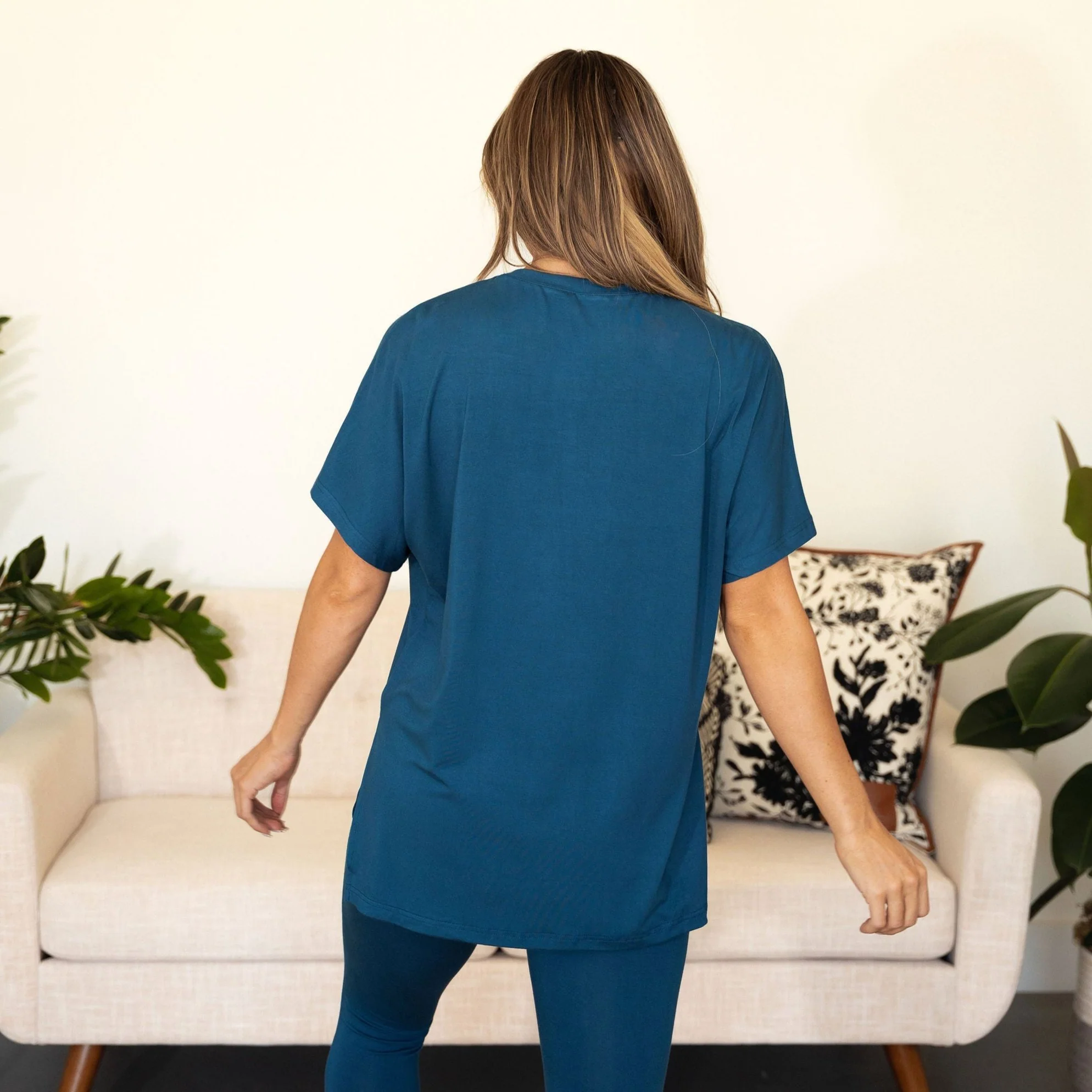 Flora Loungewear Set - Teal - Image 7