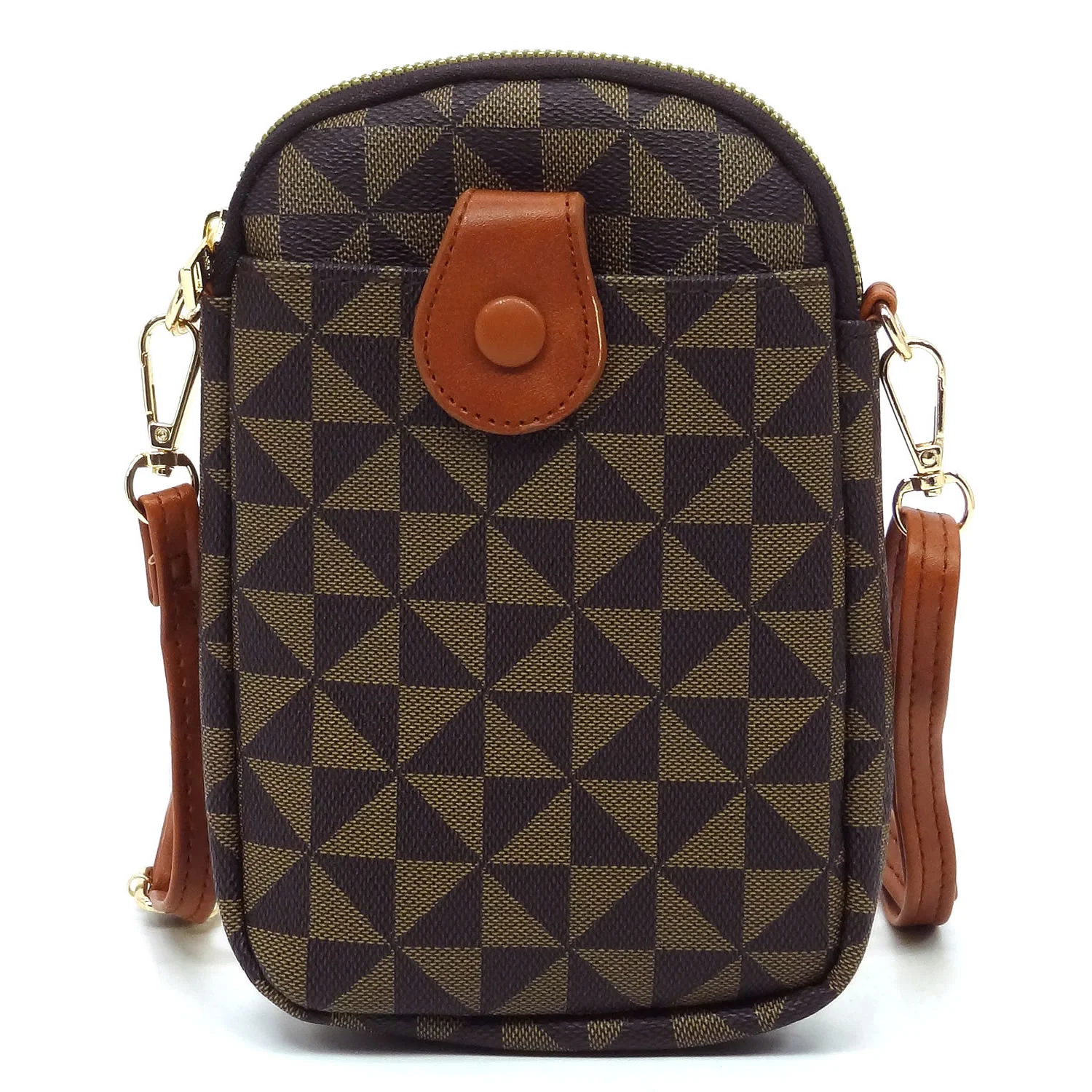 Gabby Cell Phone Purse - Coffee - Image 7