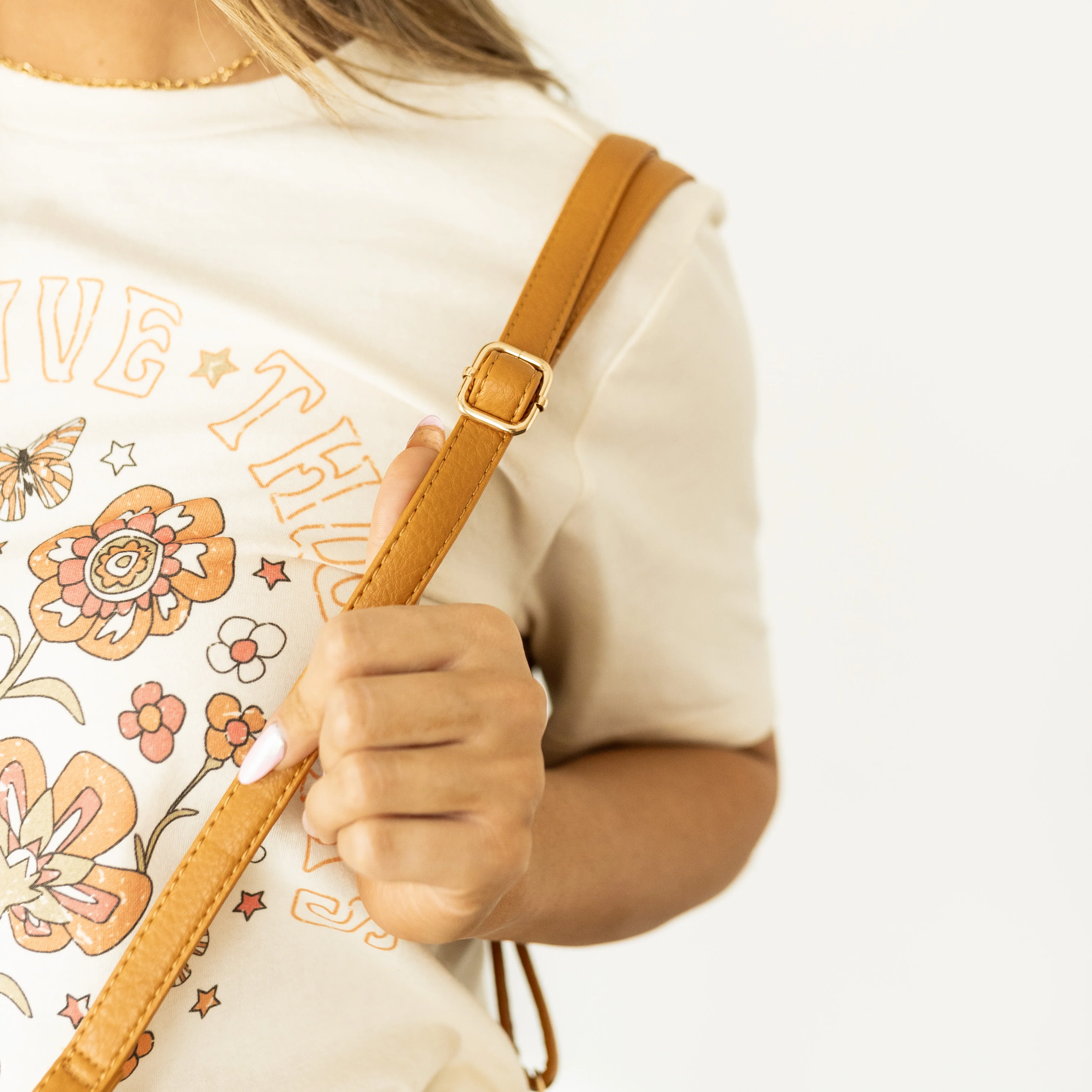 Hannah Crossbody Bag - Gold - Image 4