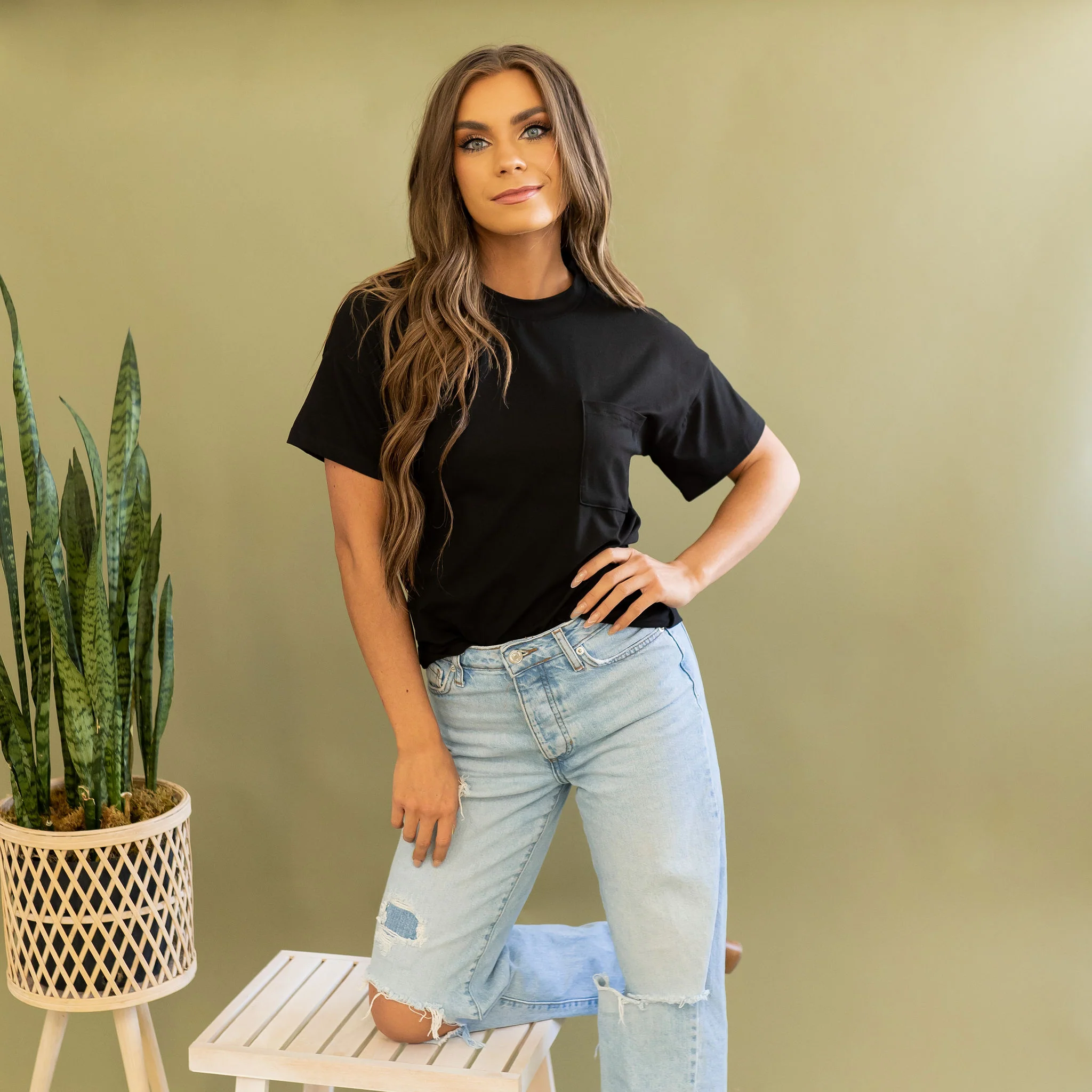 Harper Tee - Black - Image 6