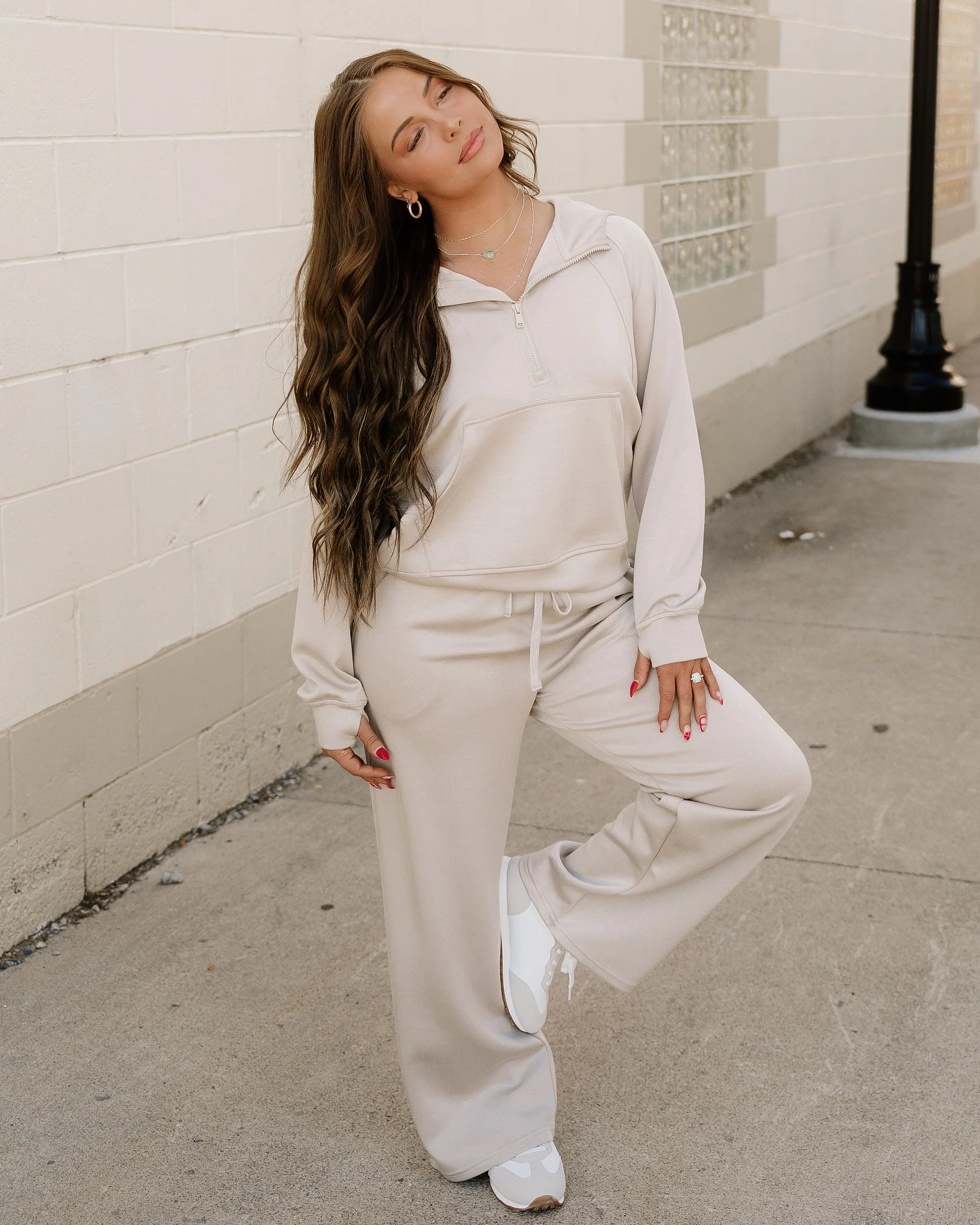 Harlow Set Active Pants 2pcs Outfit - Taupe - Image 4