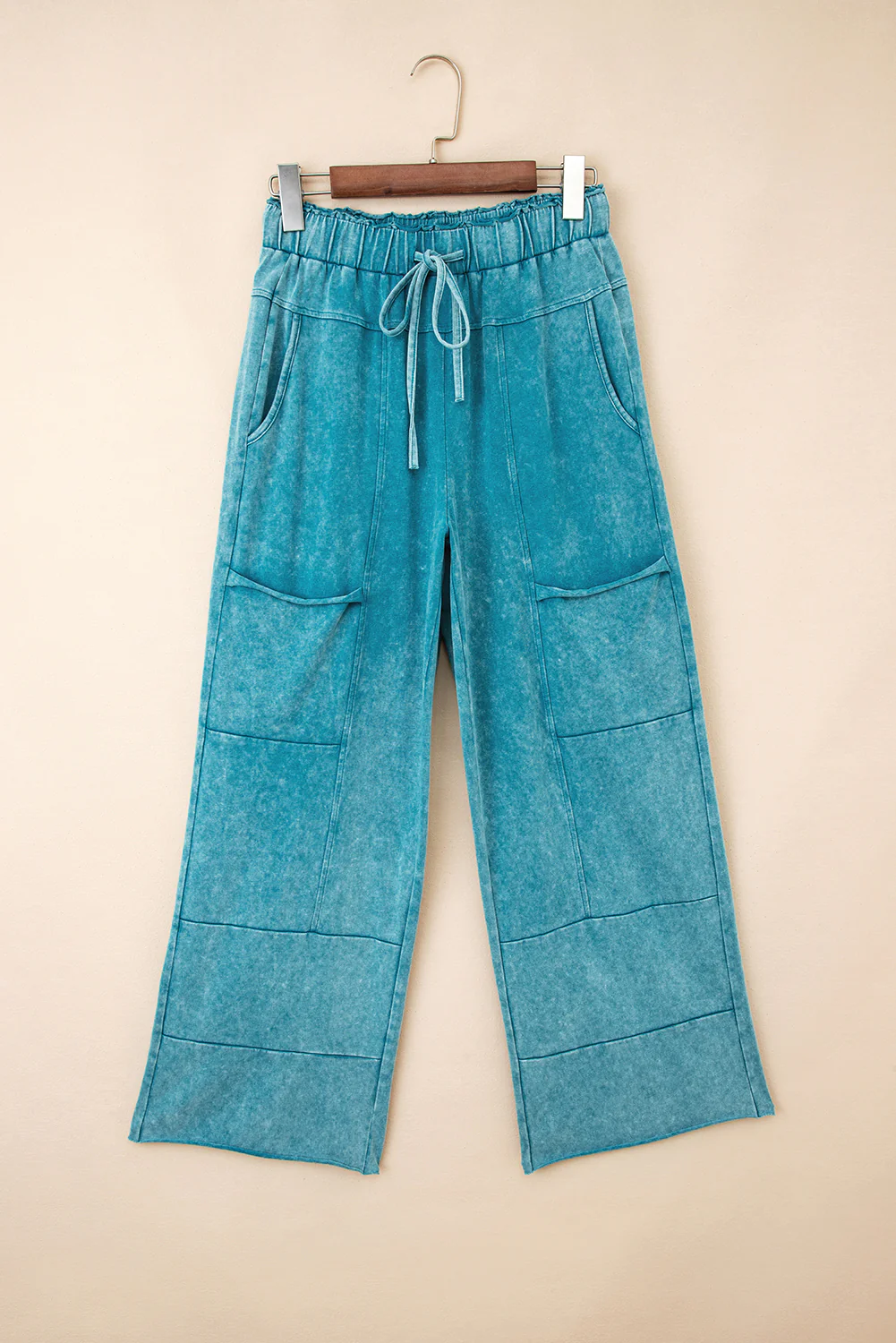 Teagan Raw Hem Pants - Lapis - Image 3