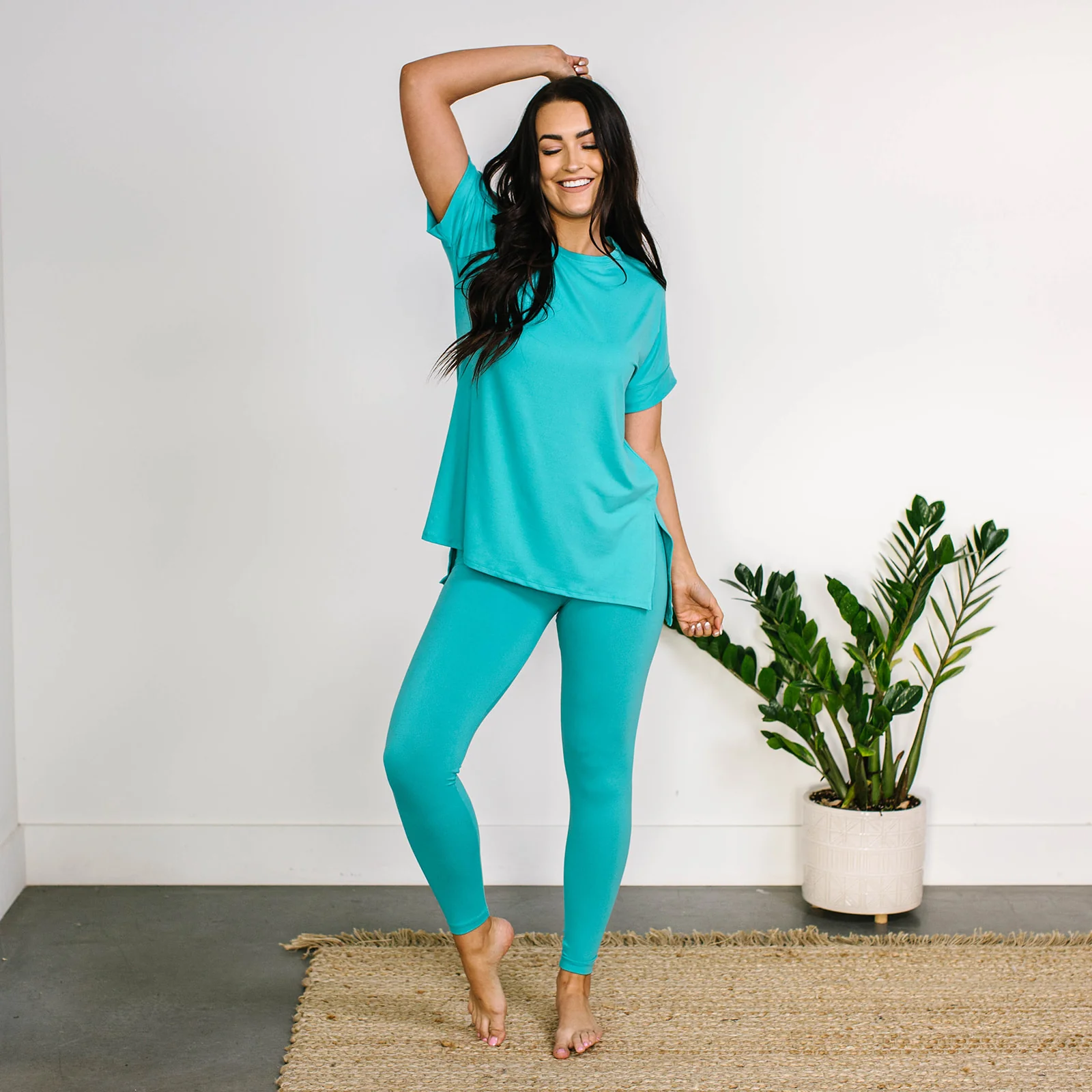 Maddie Microfiber Set - Turquoise - Image 3
