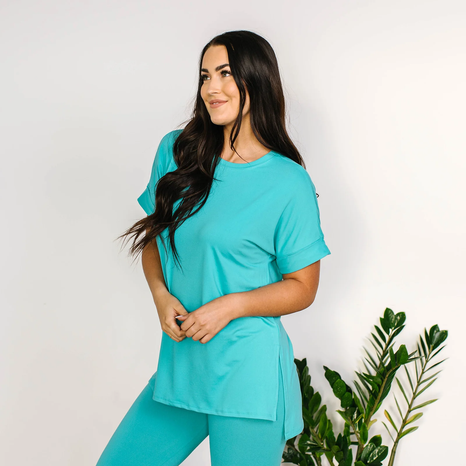 Maddie Microfiber Set - Turquoise - Image 4