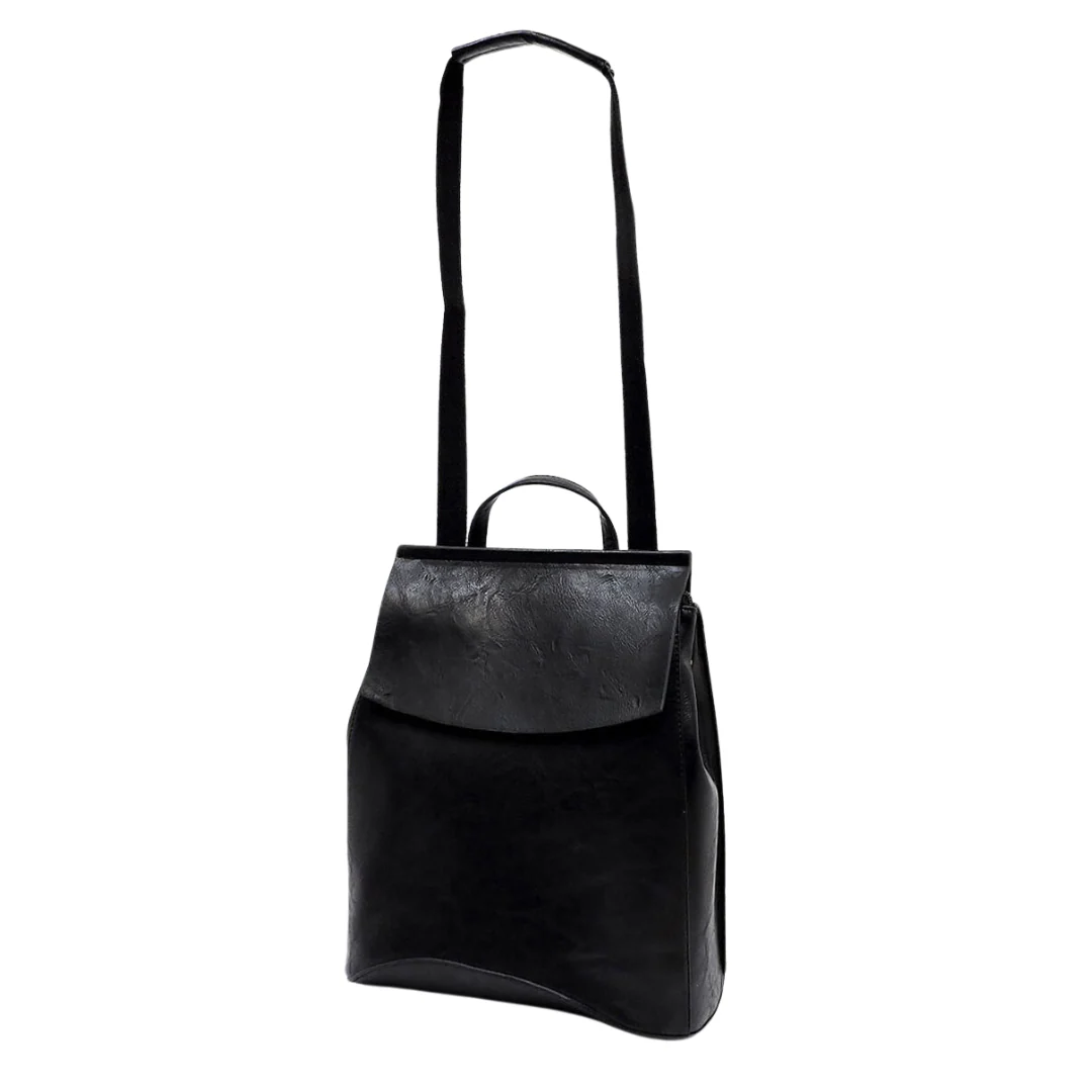 Marlowe Convertible Backpack - Black - Image 6