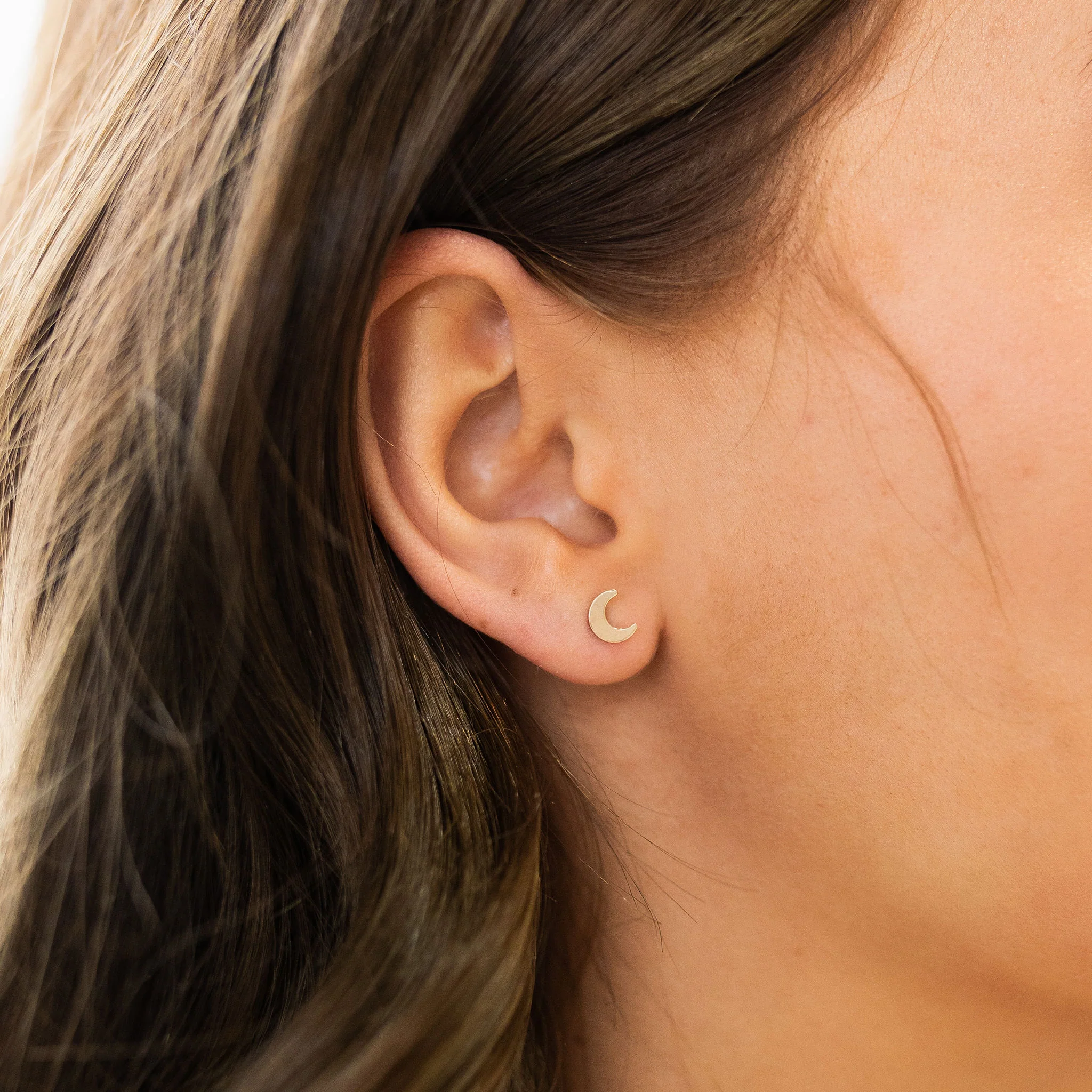 Moon Post Earrings - Image 2