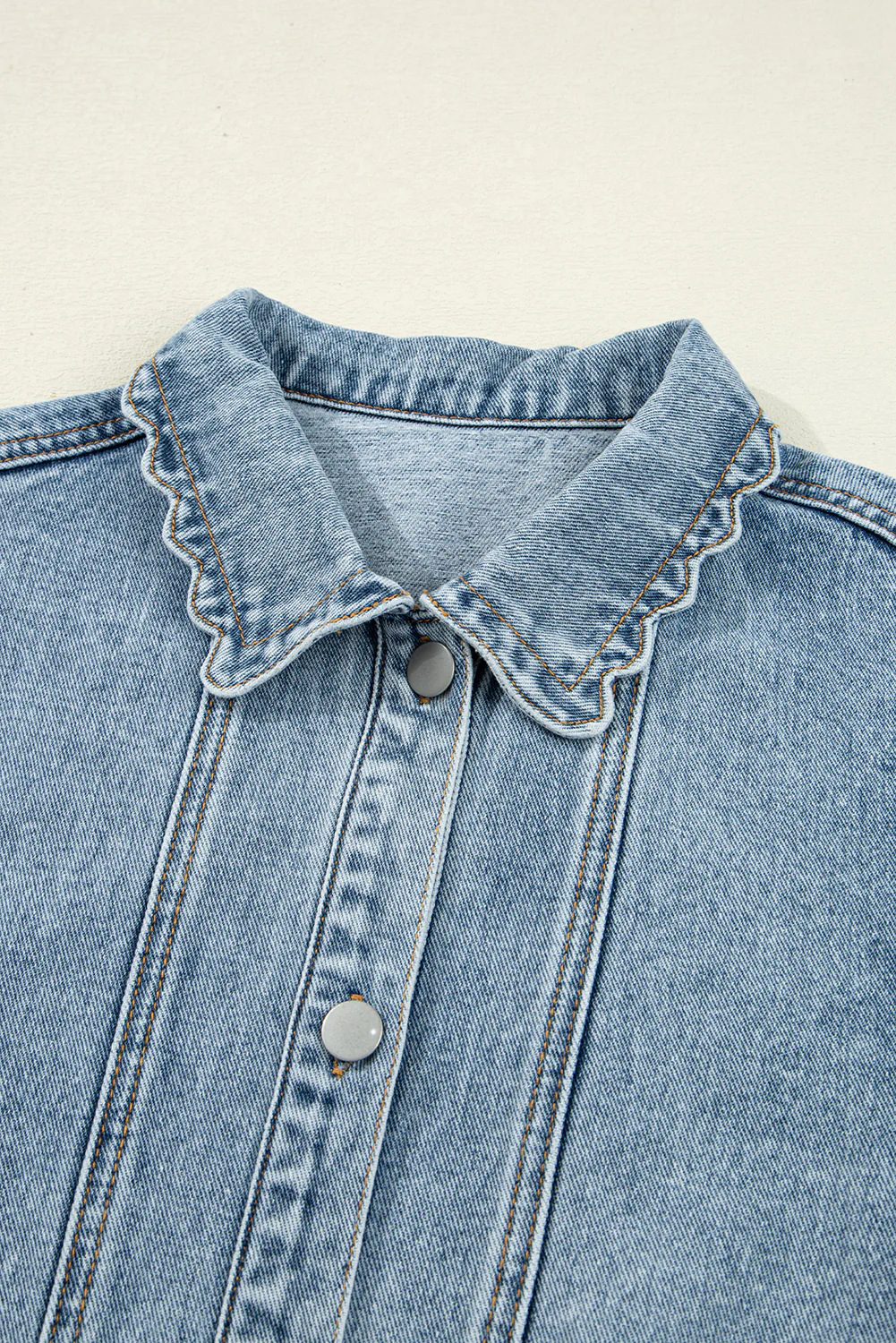 Solana Denim Jacket - Light Wash - Image 10