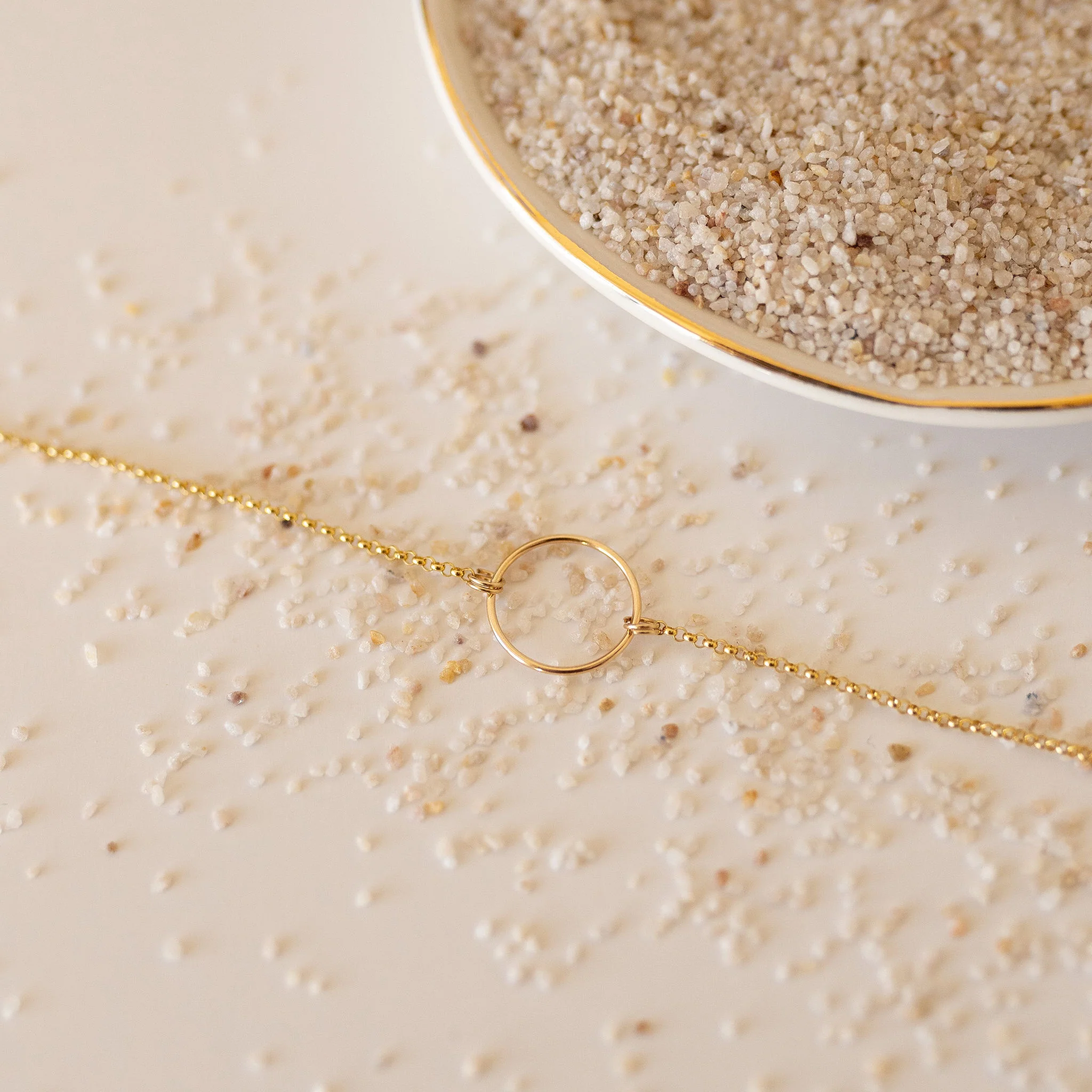 Open Circle Pendant Necklace - Image 2