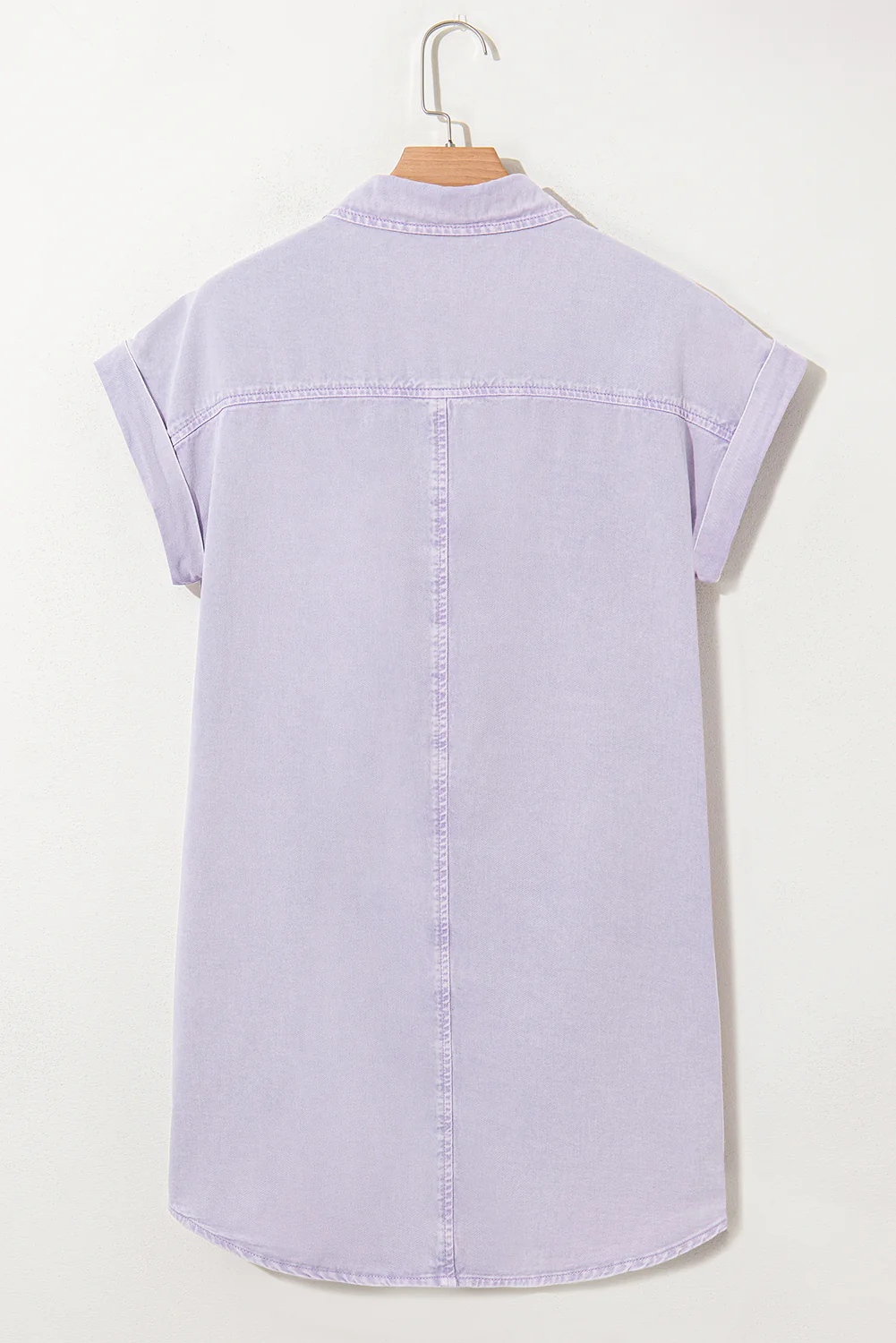 Collins Double Chest Pocket Denim Shirt Dress - Image 6