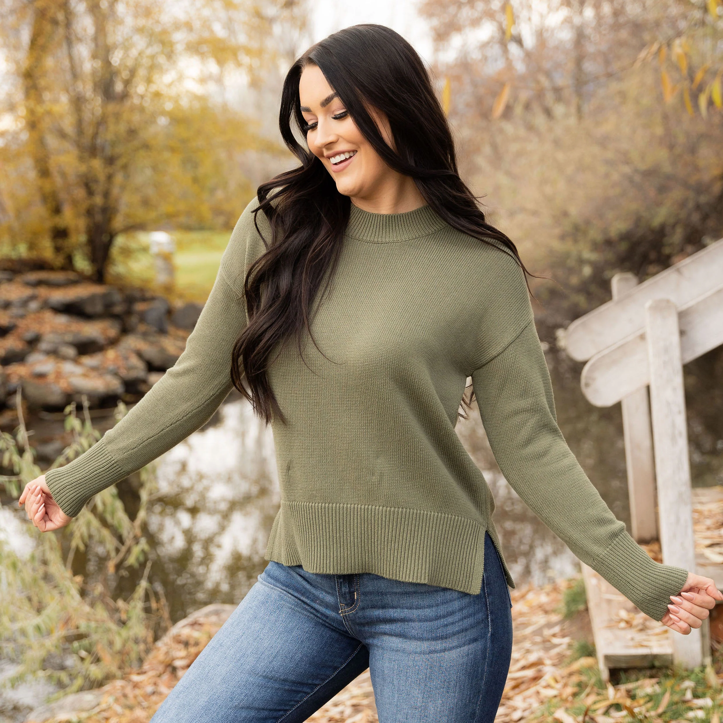Haisley Sweater - Moss - Image 3