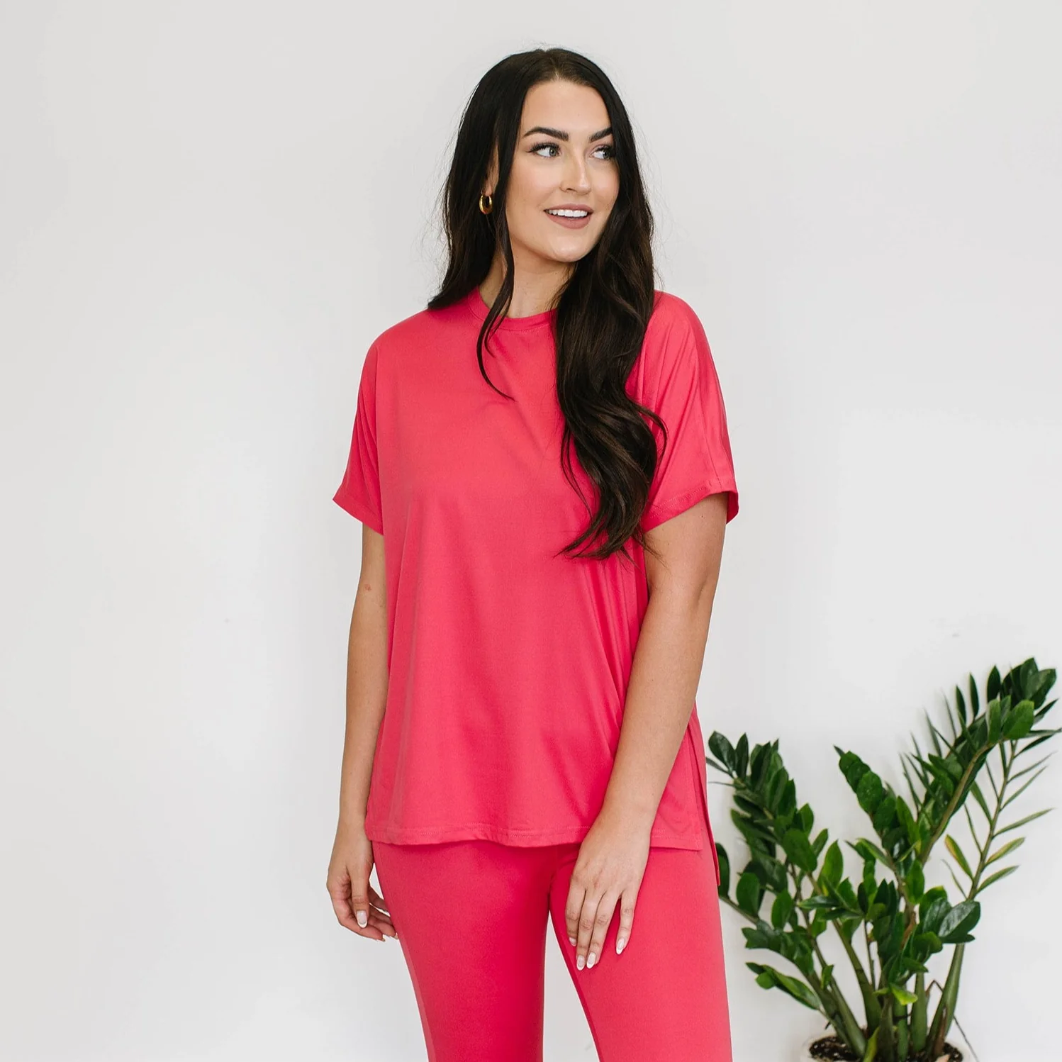 Quinn Loungewear Set - Raspberry - Image 5