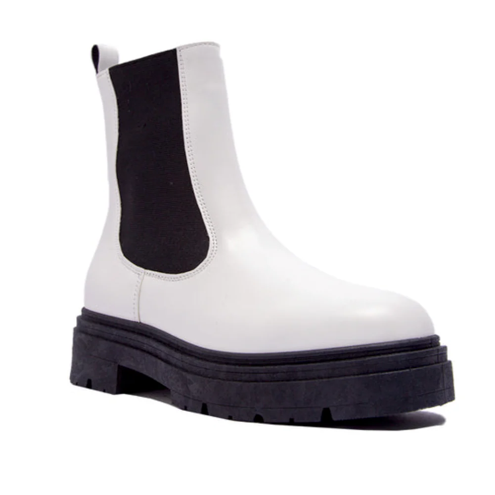 Rowen Platform Boots - White - Image 4