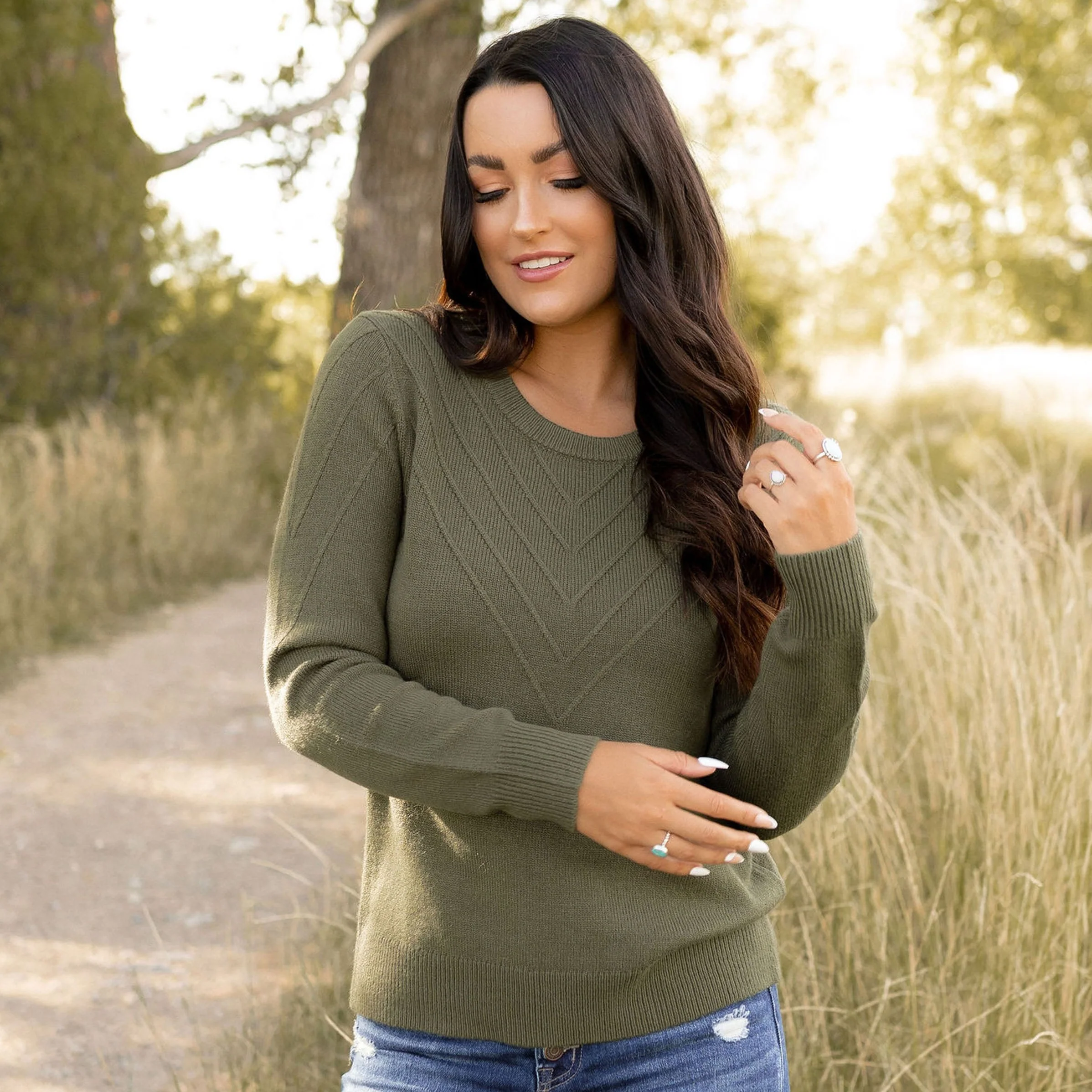 Stella Sweater - Forest - Image 2