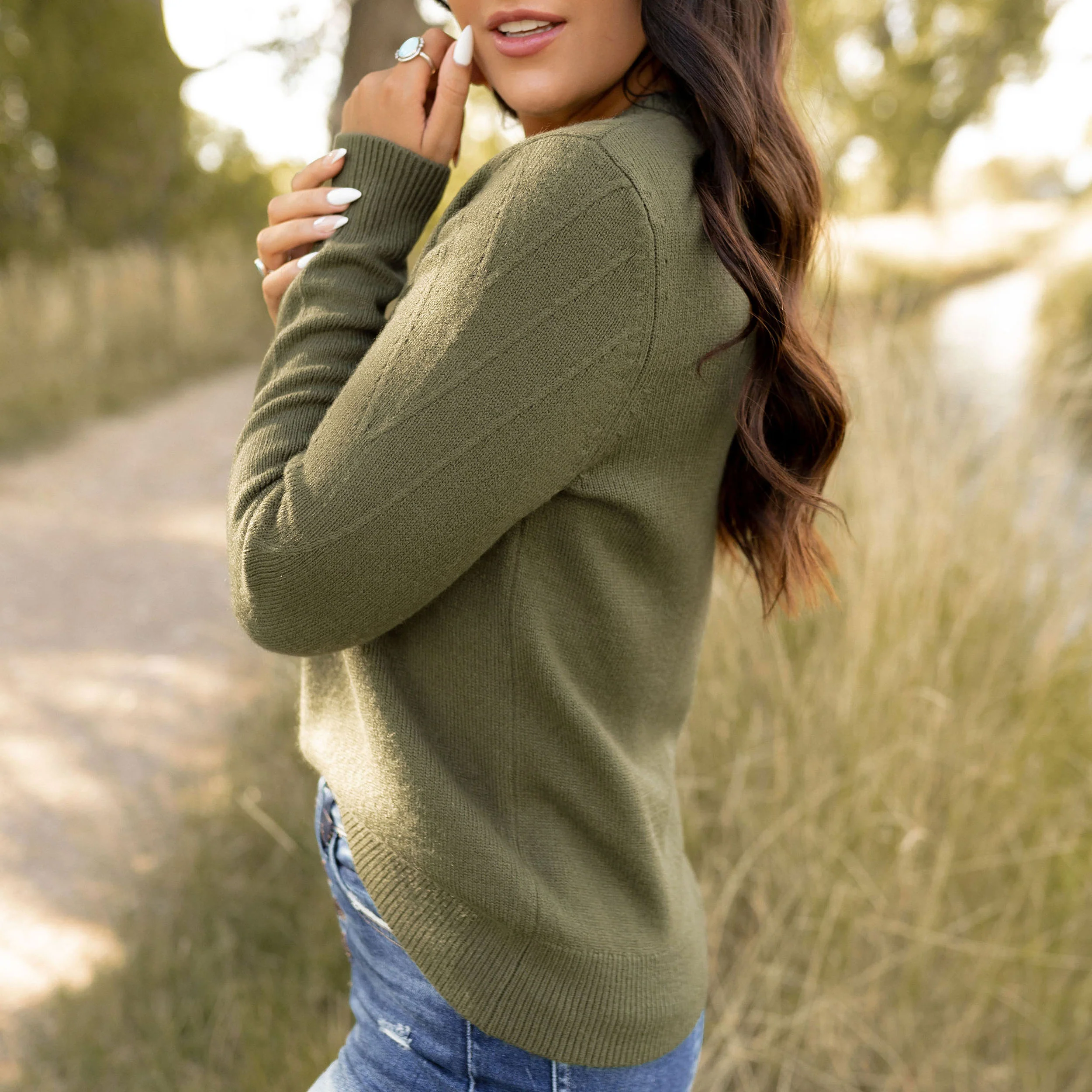 Stella Sweater - Forest - Image 6