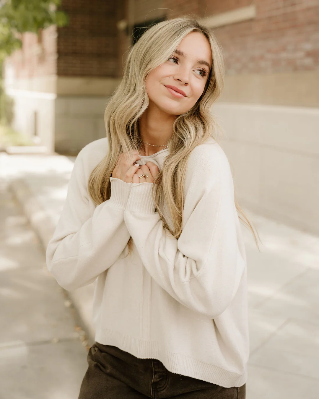 Rosa Sweater - Sand Beige - Image 4