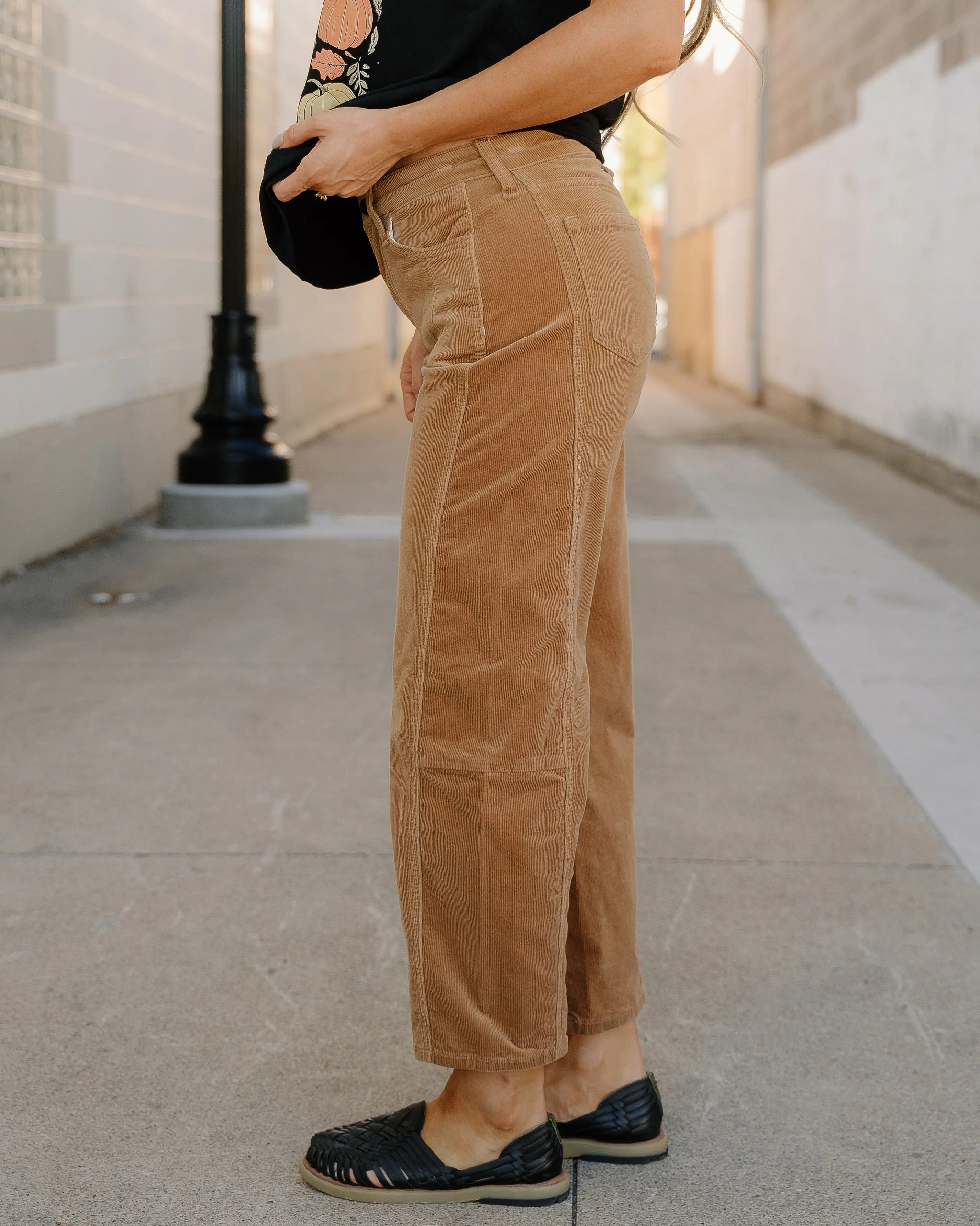 Corduroy Barrel Pants - Vervet - Image 3