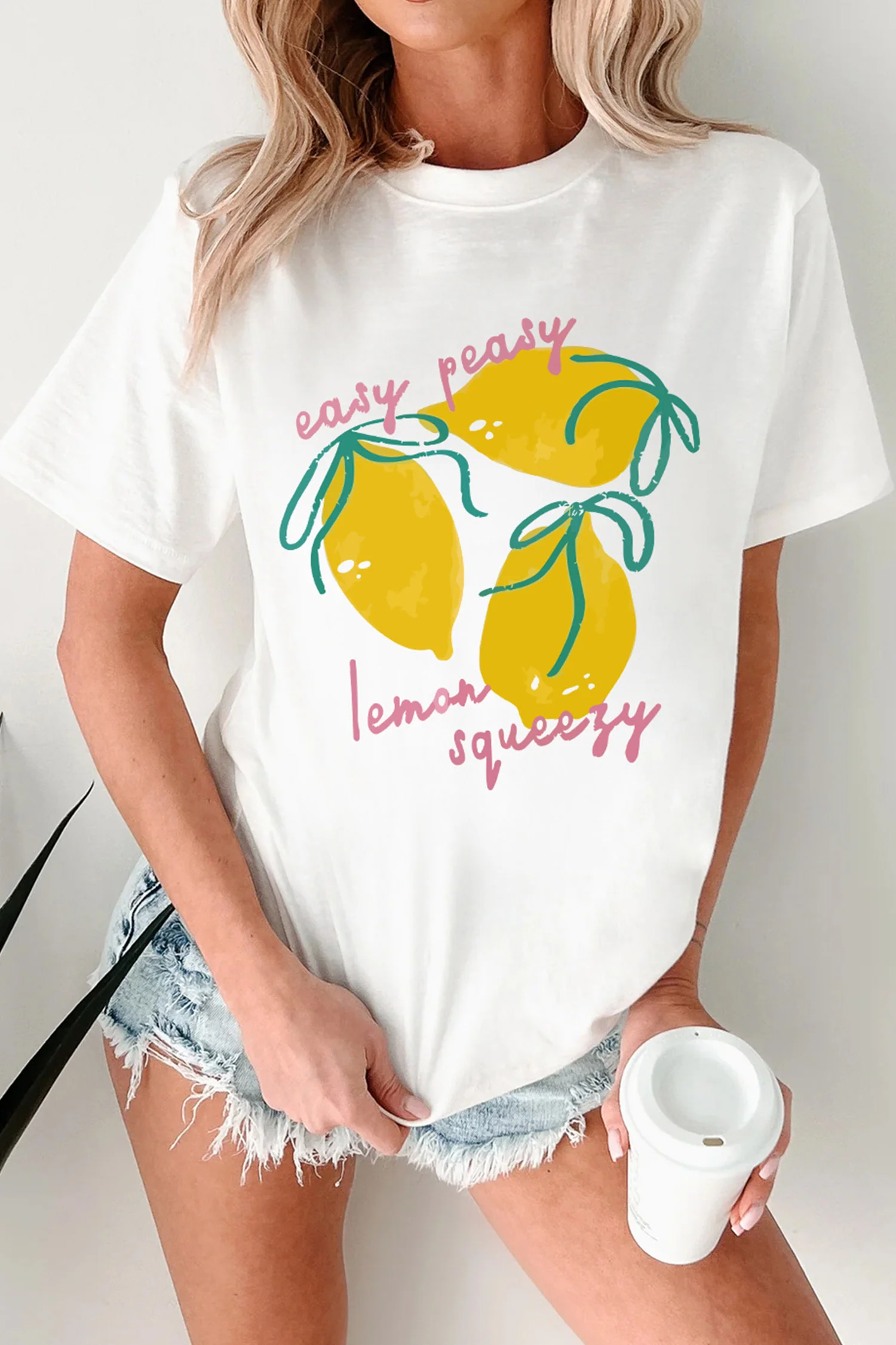 Easy Peasy Lemon Squeezy Graphic Tee - Image 2