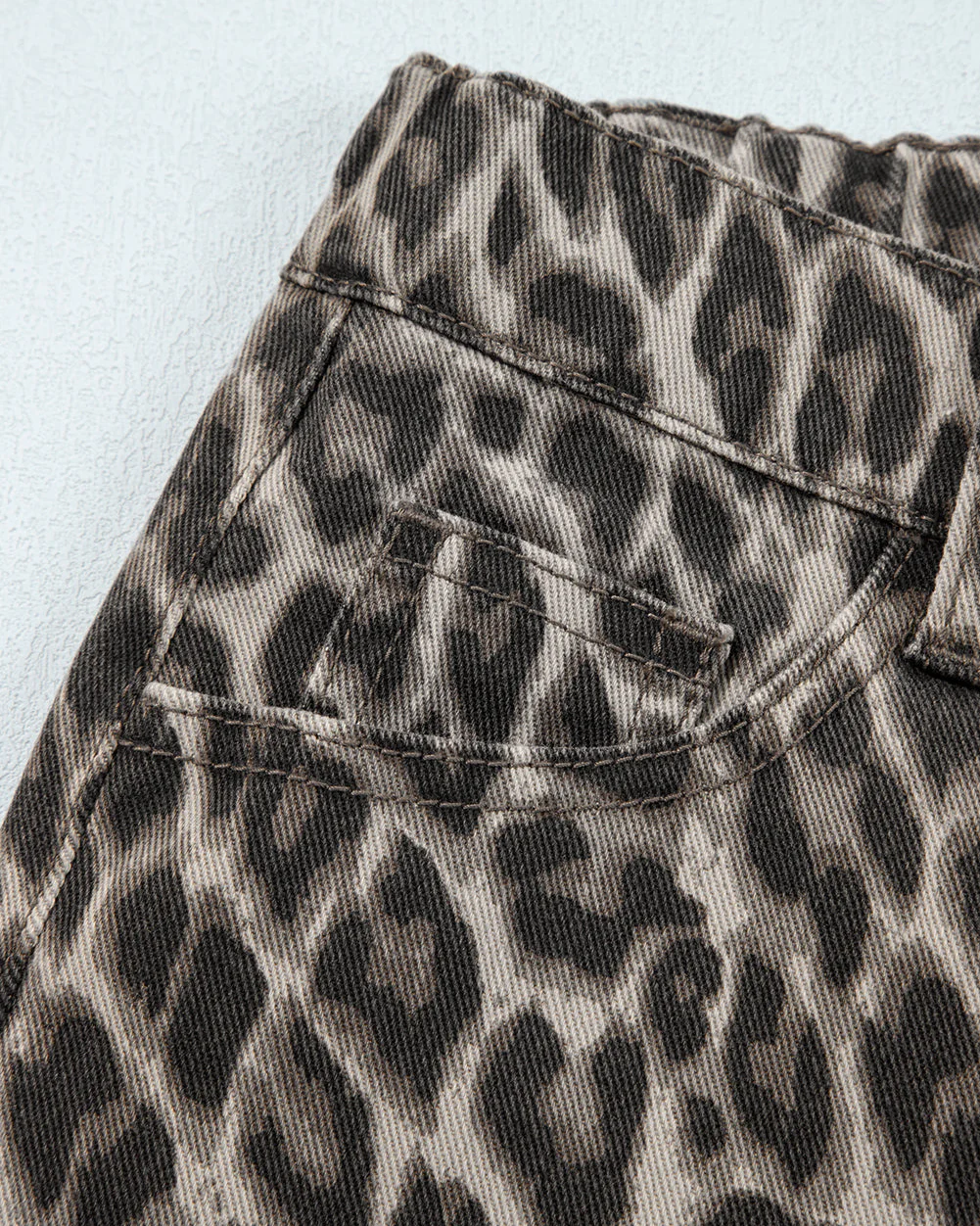 Bailey Leopard Straight Loose Leg Jeans - Image 11